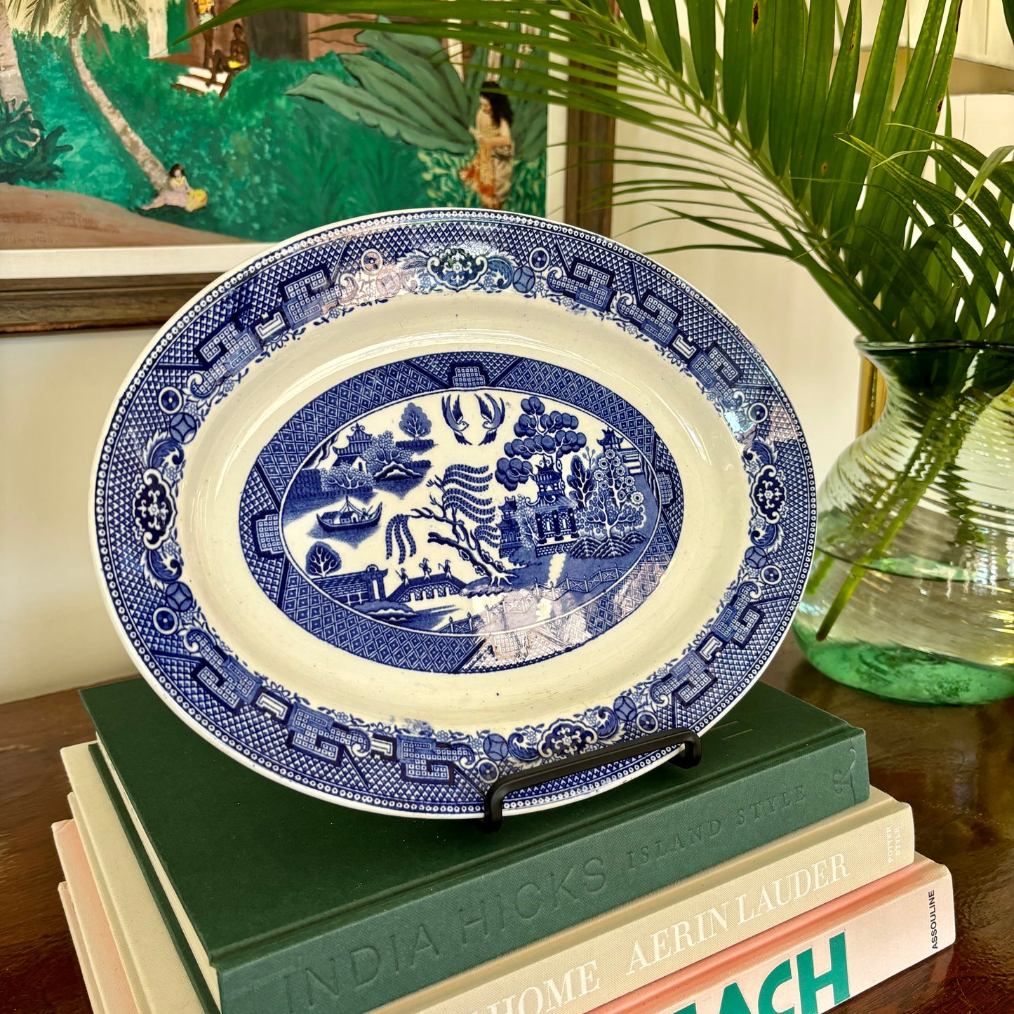 Blue Willow 12" Oval Platter