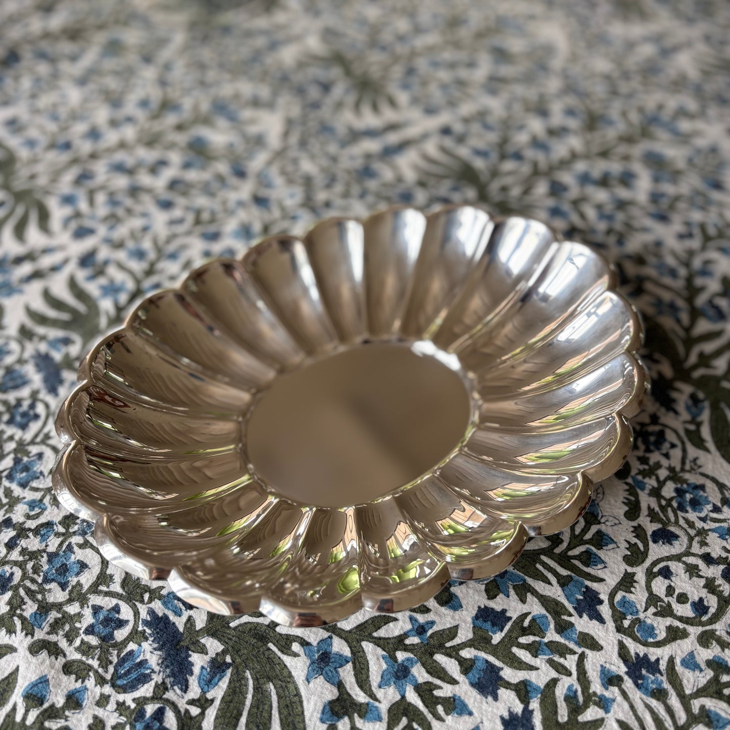 Silver Plated Scalloped Tray