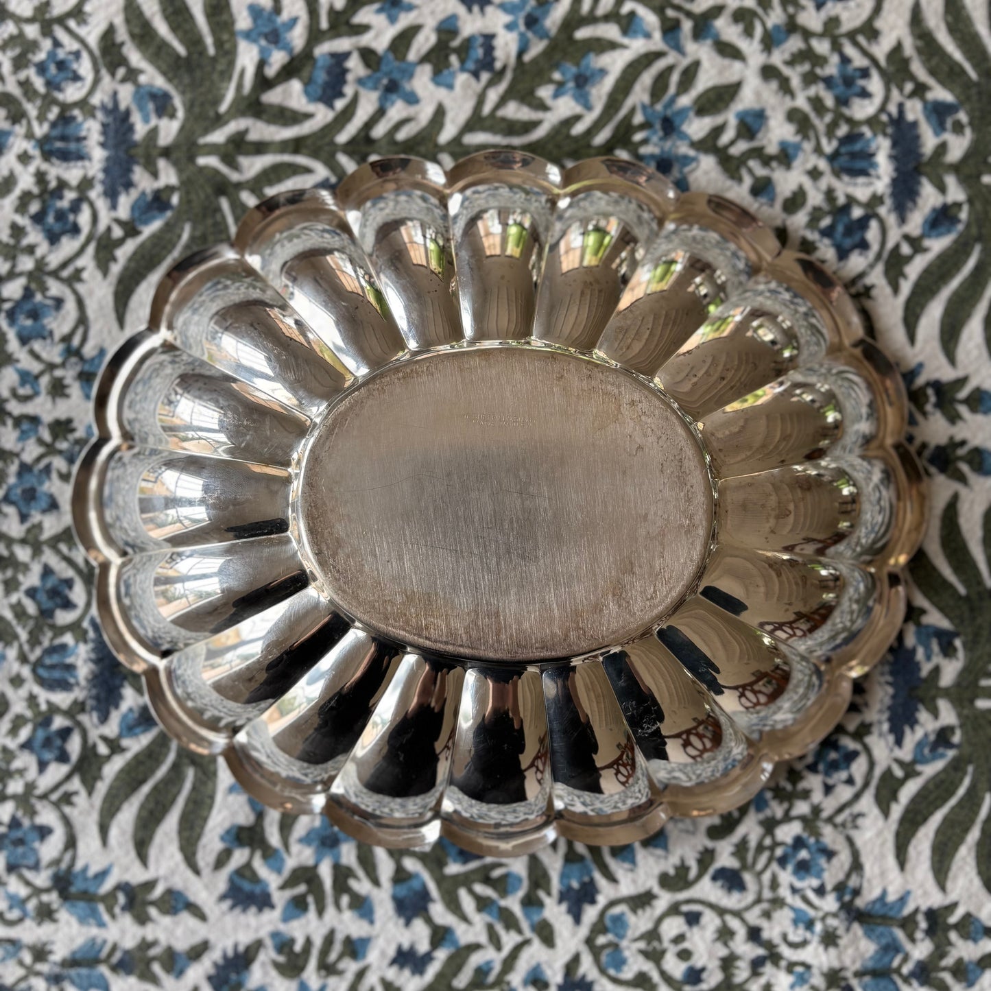 Silver Plated Scalloped Tray