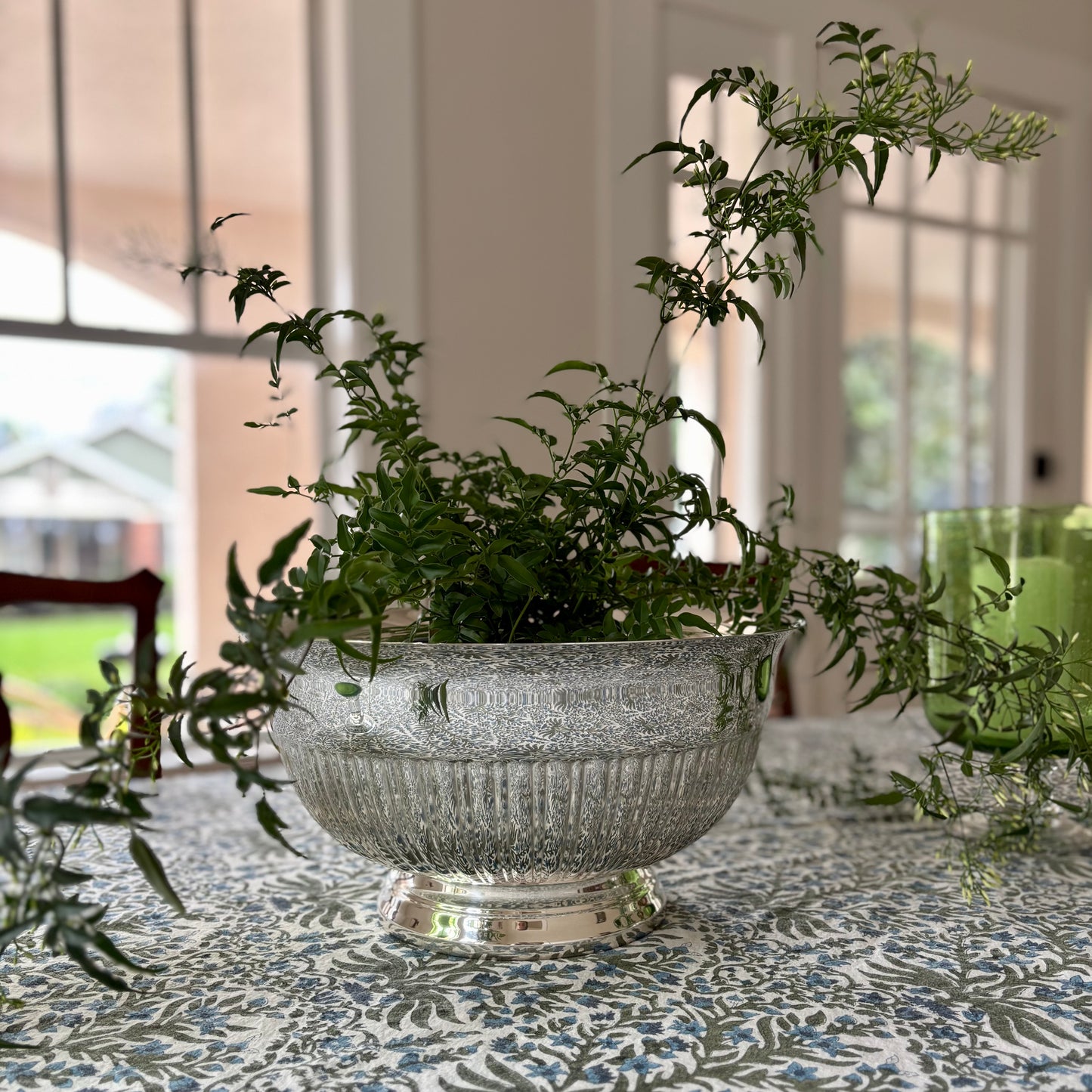 Vintage Silver Plated Punch Bowl