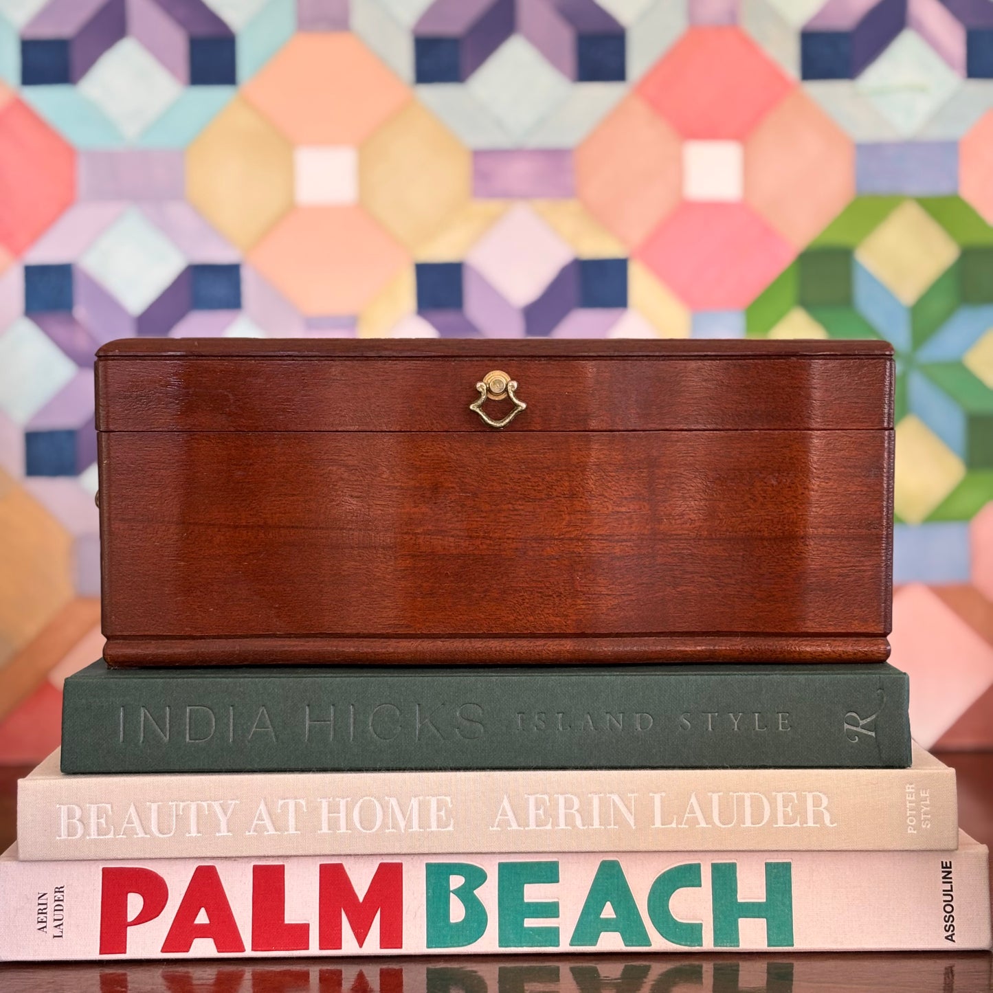 Vintage Wooden Jewelry Box