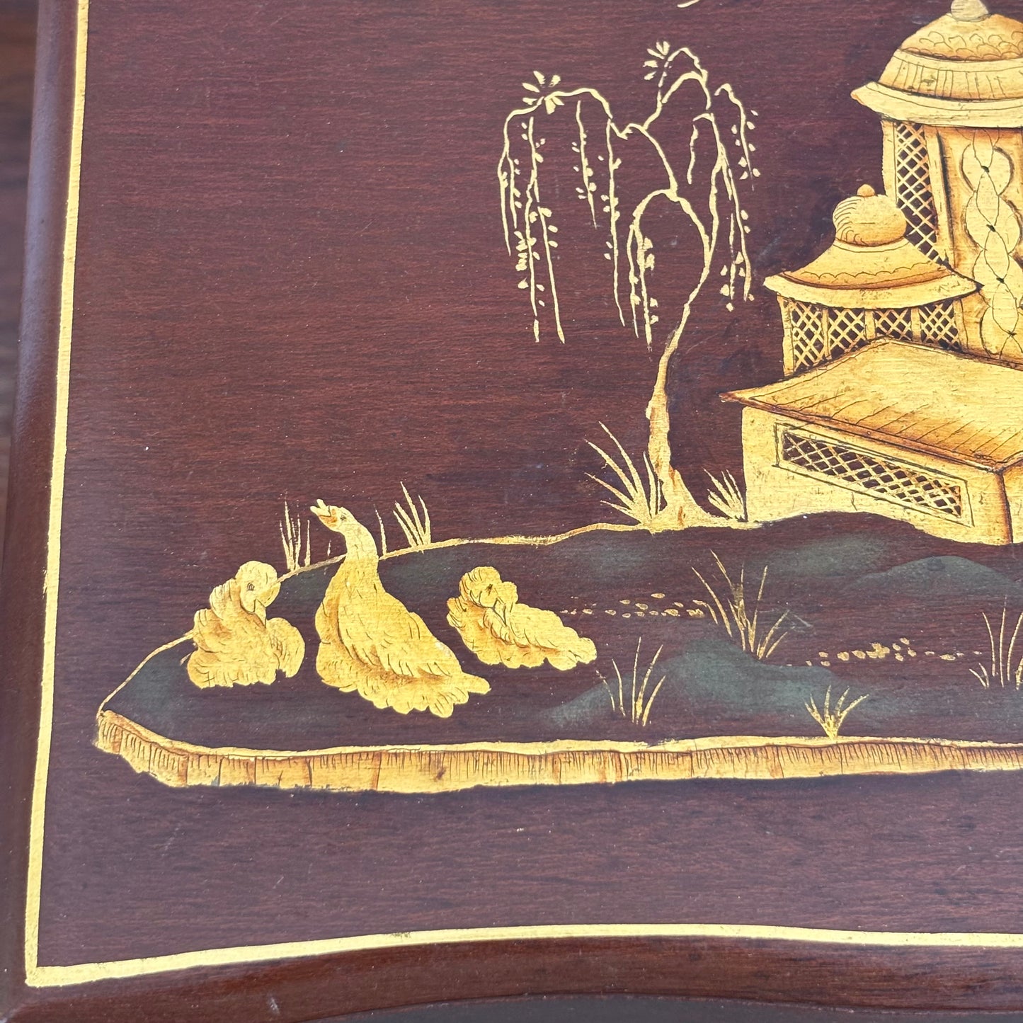 Vintage Wooden Jewelry Box