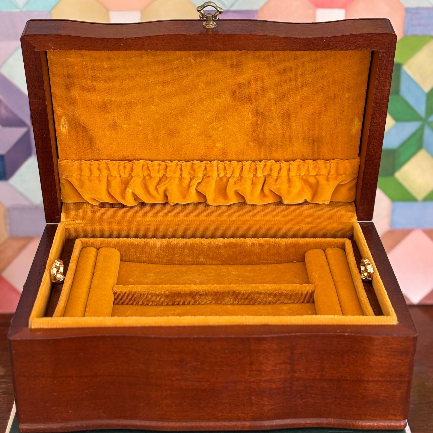 Vintage Wooden Jewelry Box