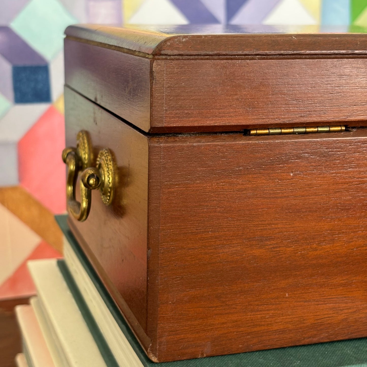 Vintage Wooden Jewelry Box