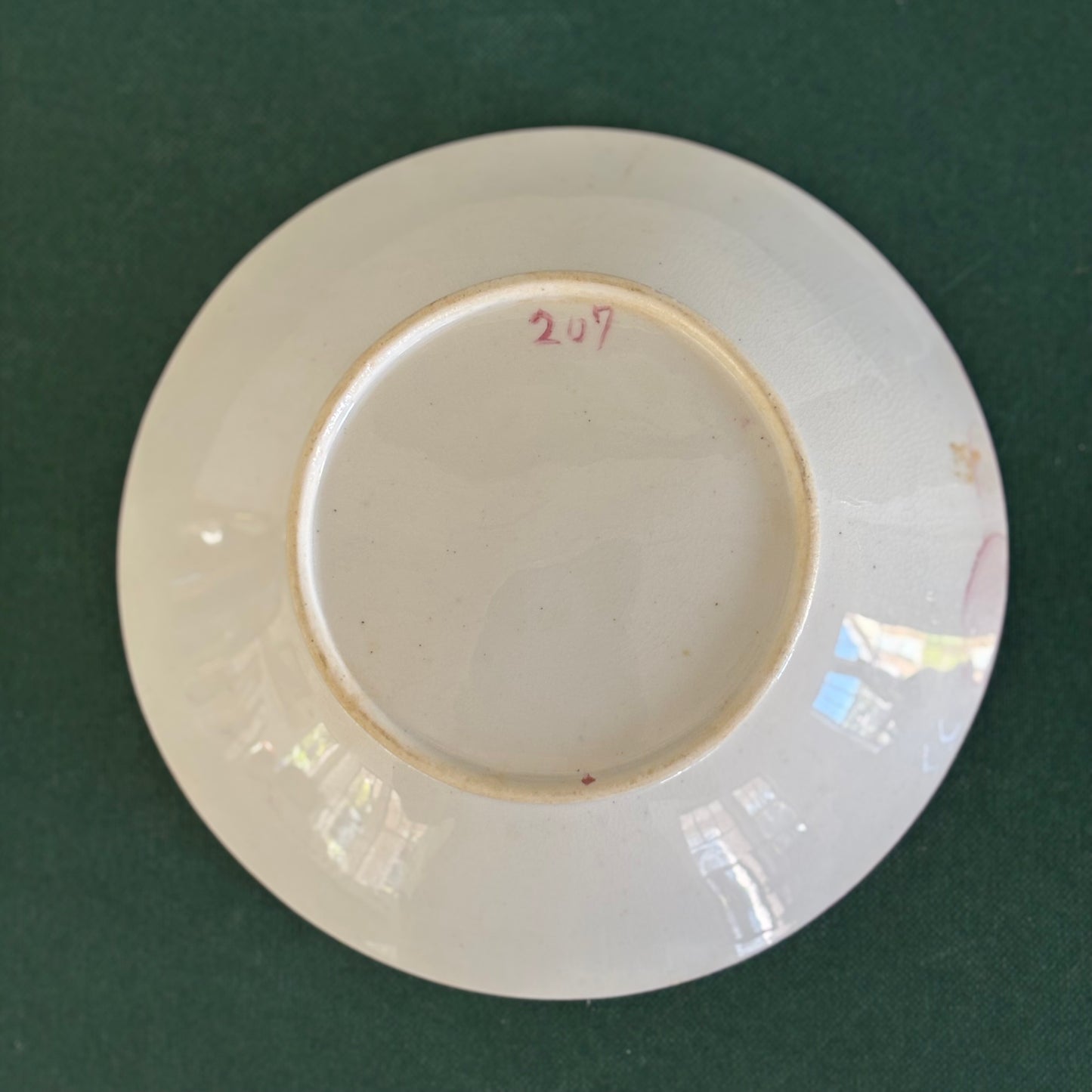 Antique Staffordshire Pearlware Pink Bowl