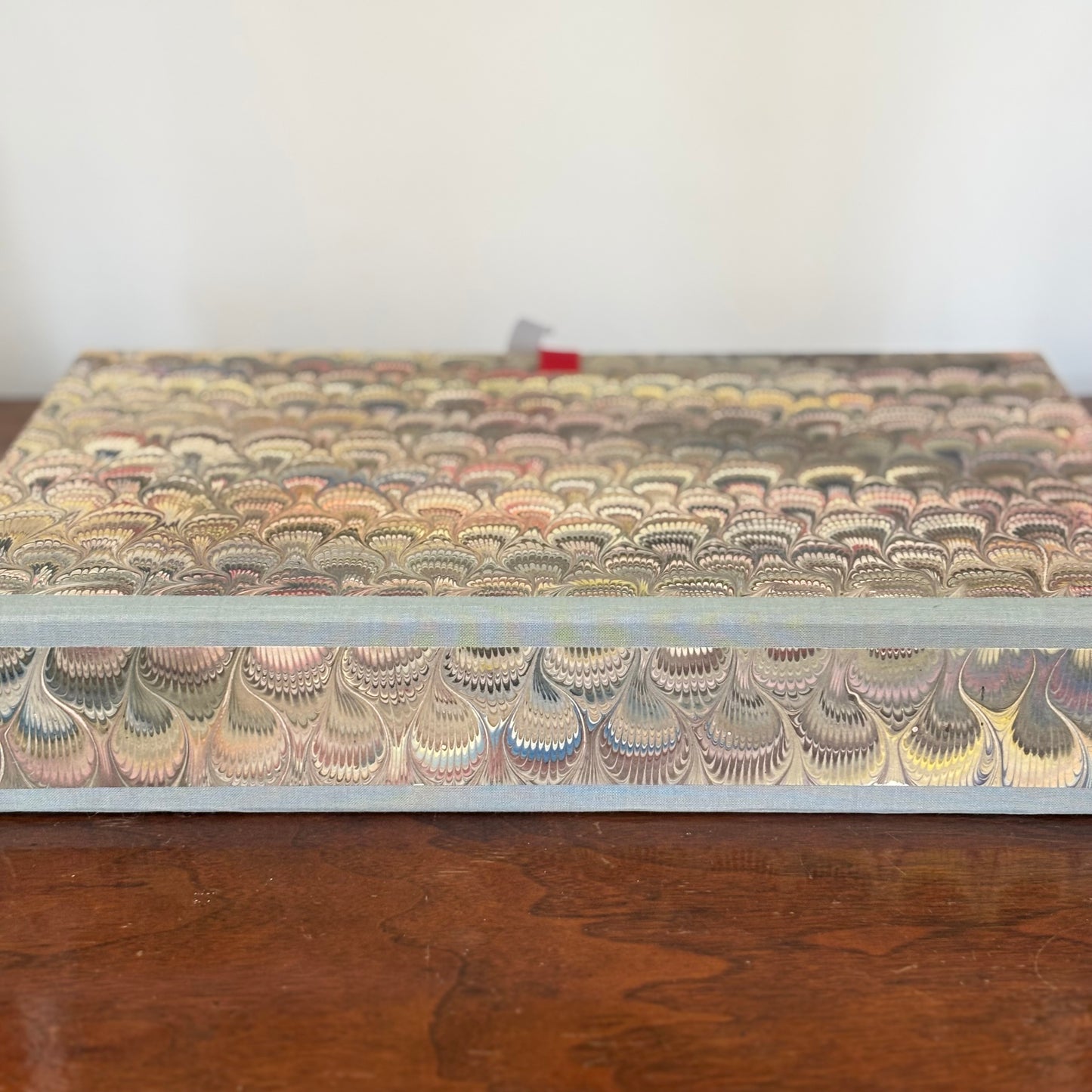 Marbleized Paper Hinged Keepsake Box