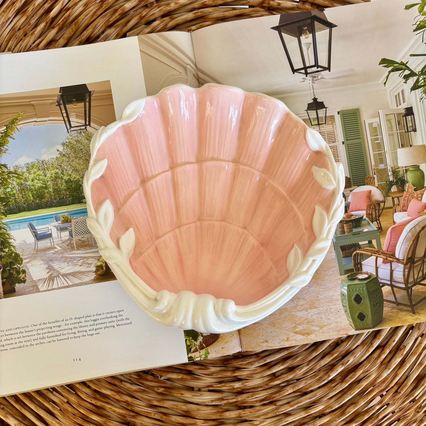 Vintage Ceramic Seashell Dish