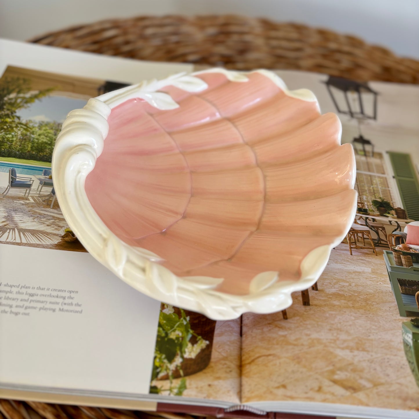 Vintage Ceramic Seashell Dish