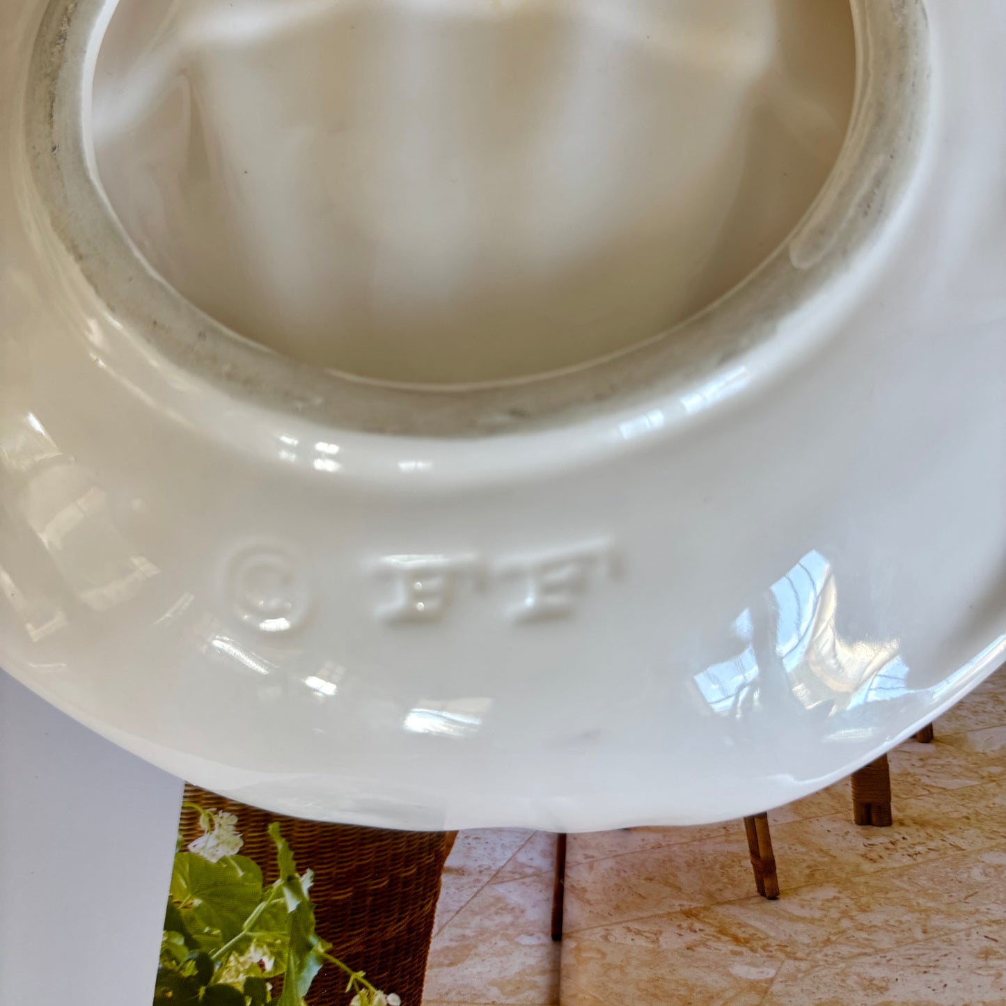 Vintage Ceramic Seashell Dish