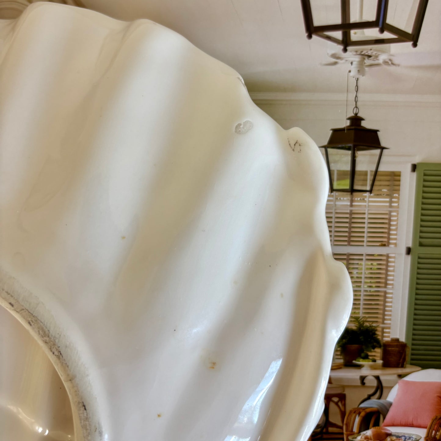 Vintage Ceramic Seashell Dish