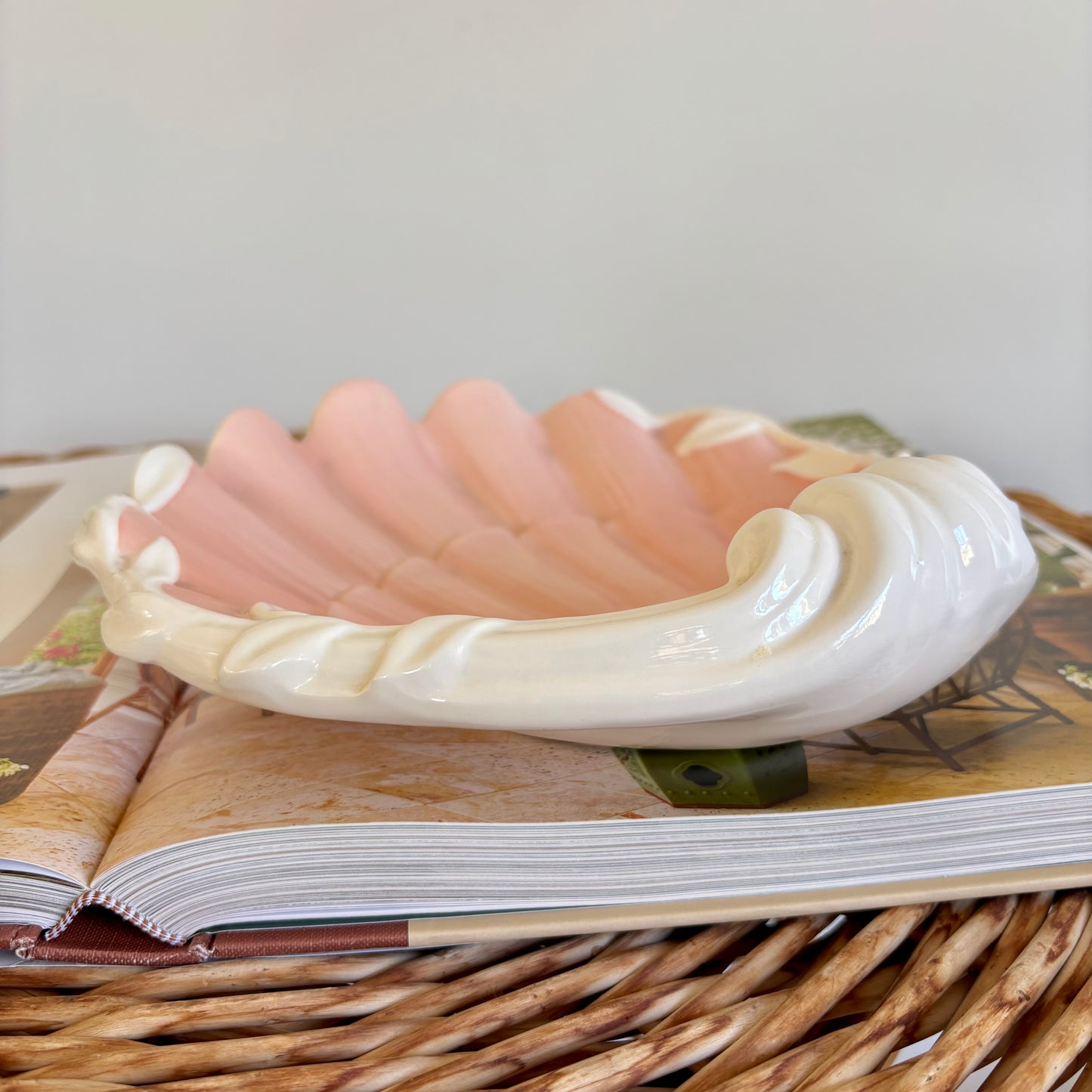 Vintage Ceramic Seashell Dish