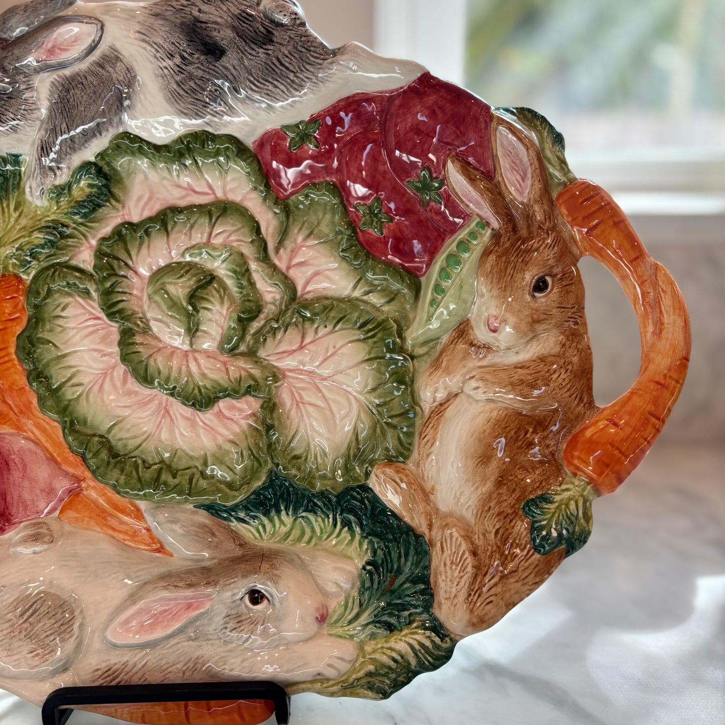 Fitz and Floyd Garden Bunnies Tray