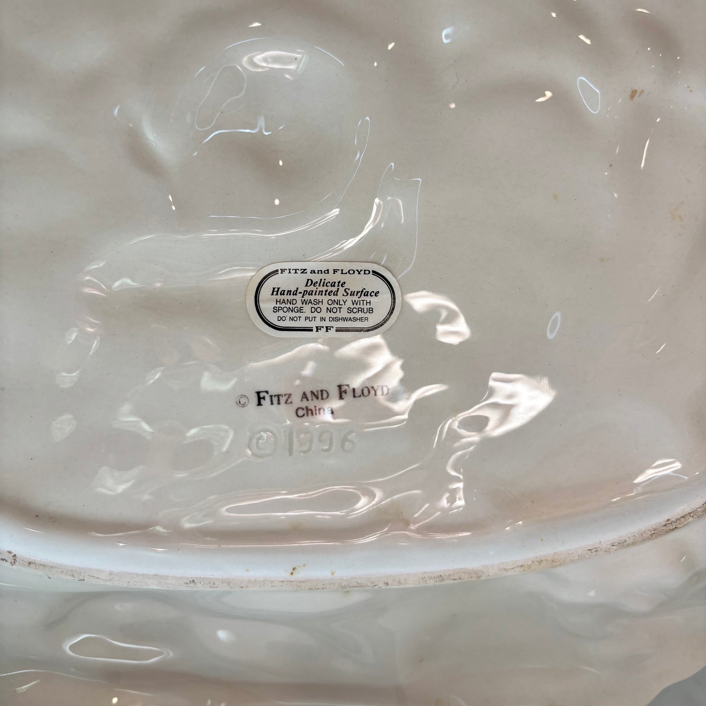 Fitz and Floyd Garden Bunnies Tray