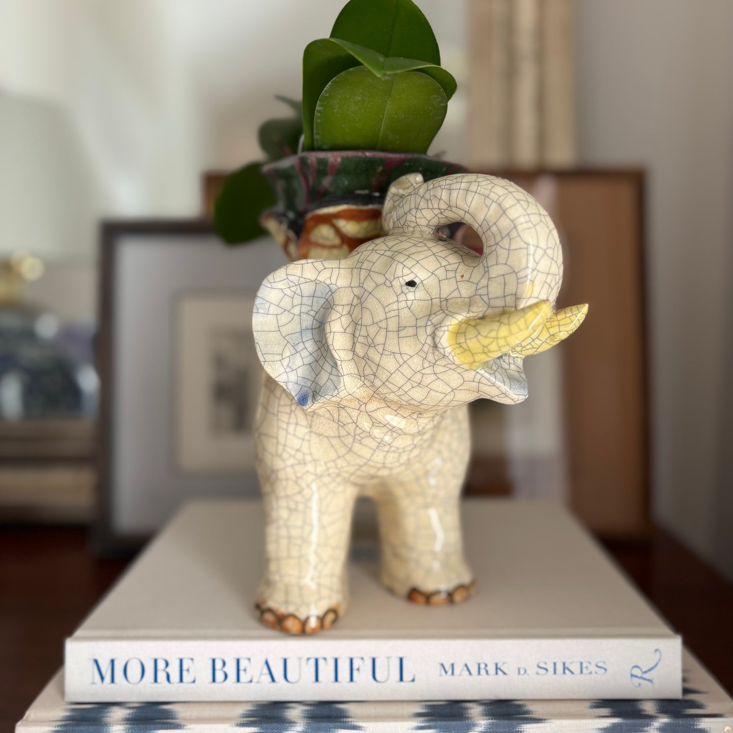 Ceramic Elephant Cachepot