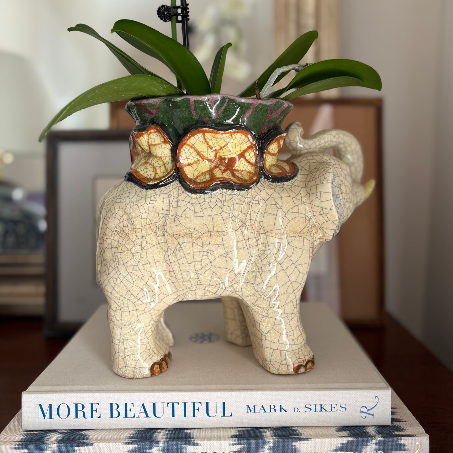 Ceramic Elephant Cachepot