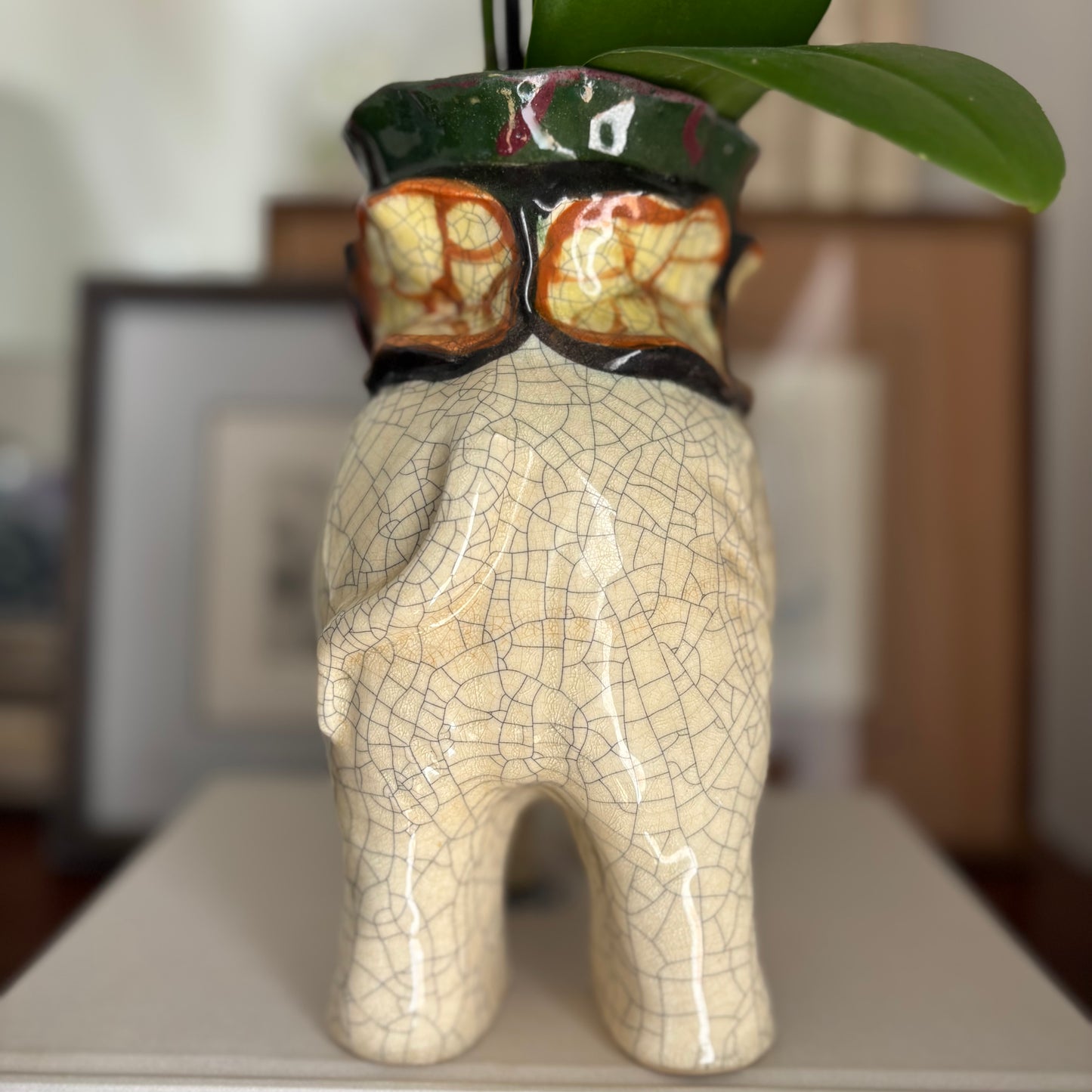 Ceramic Elephant Cachepot