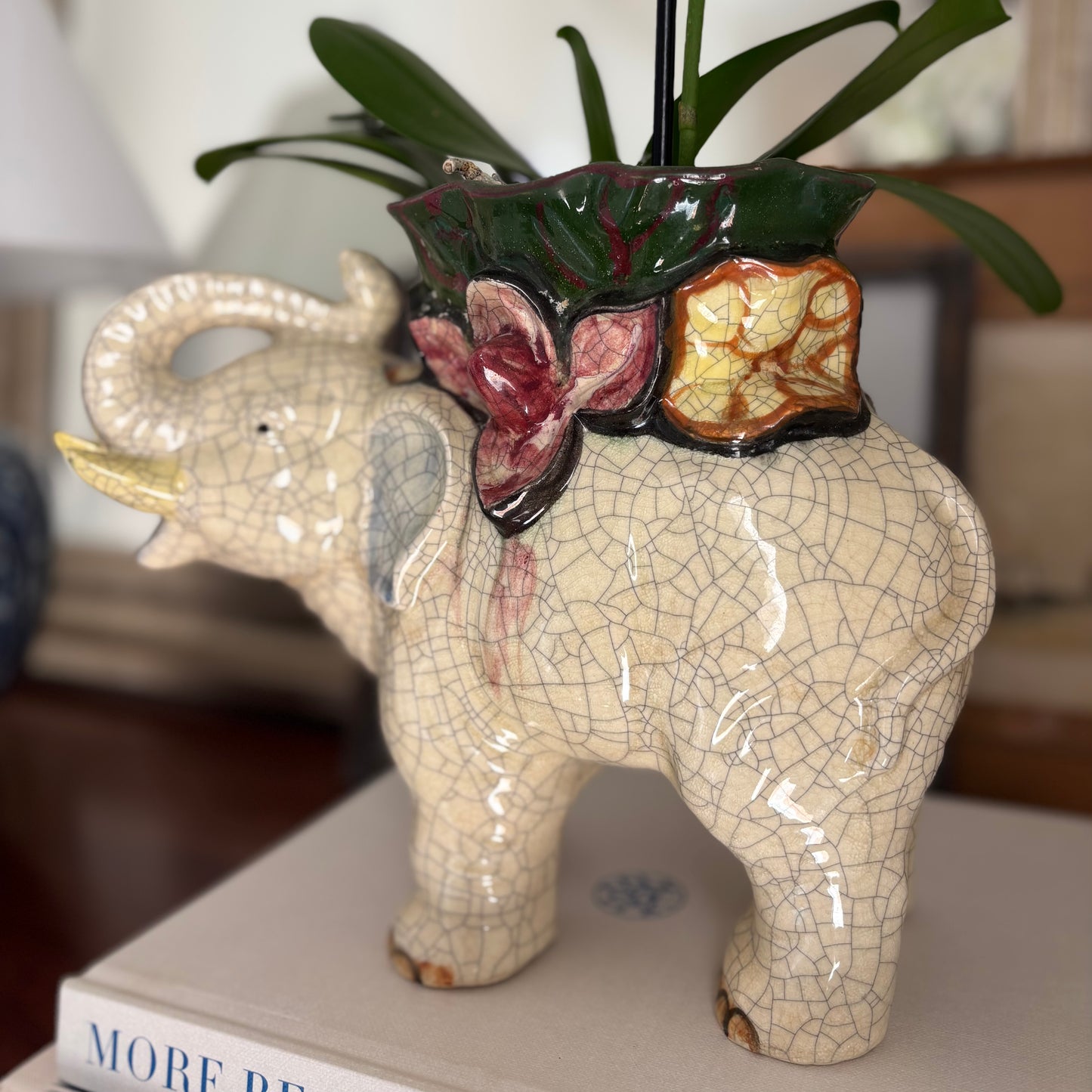 Ceramic Elephant Cachepot