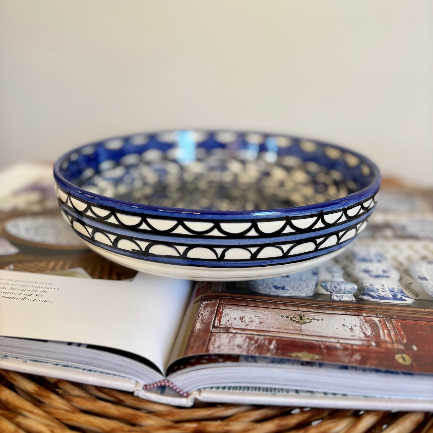Hand Painted Floral Ceramic Bowl