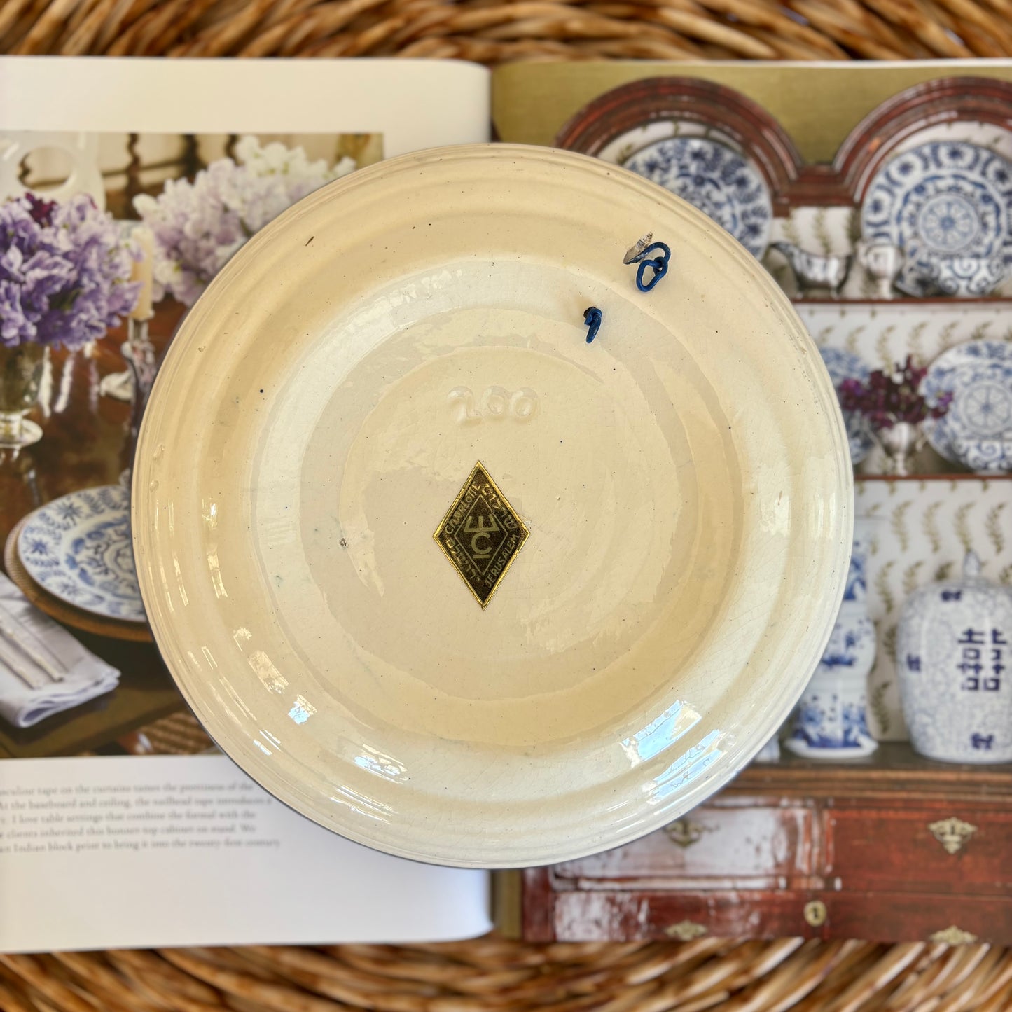 Hand Painted Floral Ceramic Bowl