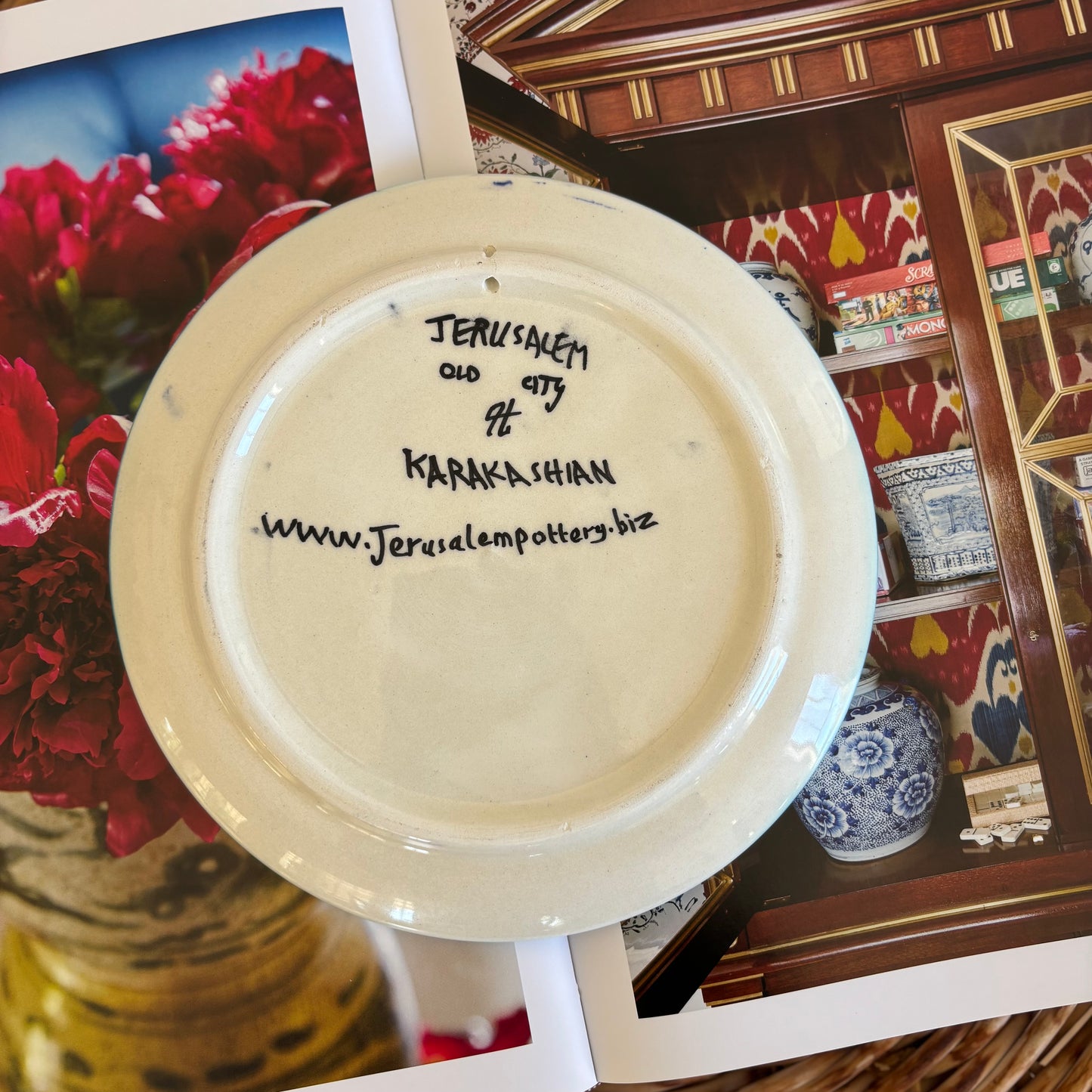 Hand Painted Pomegranate Plate