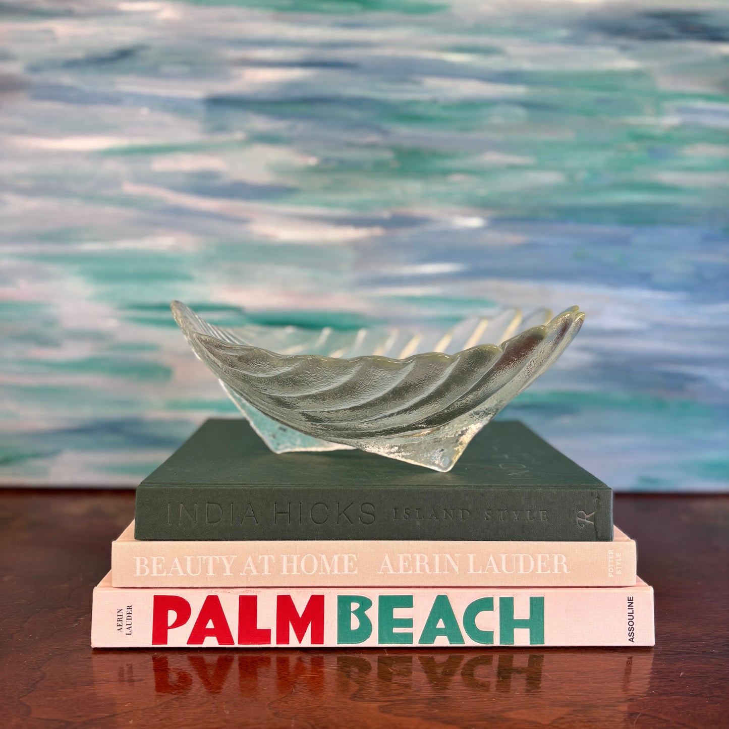 Large Glass Shell Dish