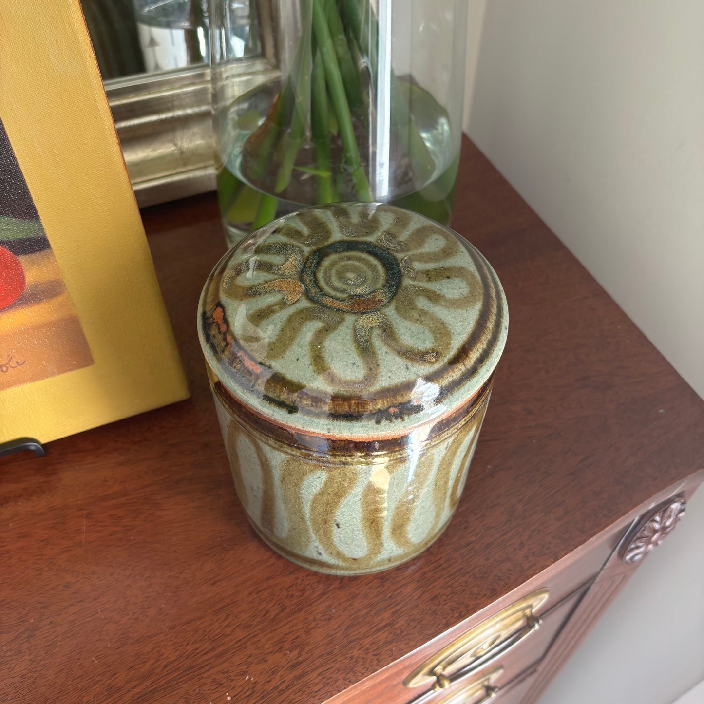 Glazed Stoneware Canister