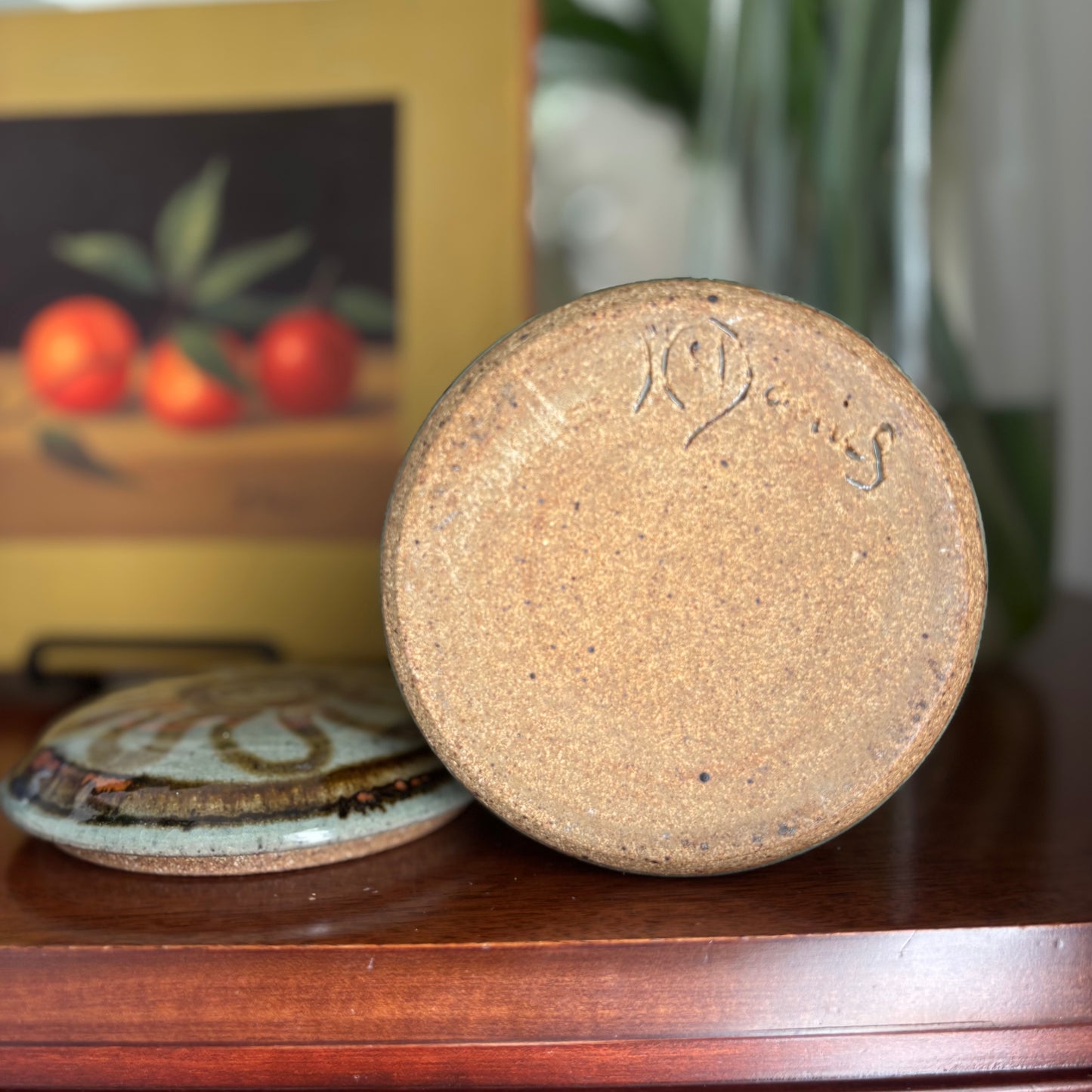 Glazed Stoneware Canister