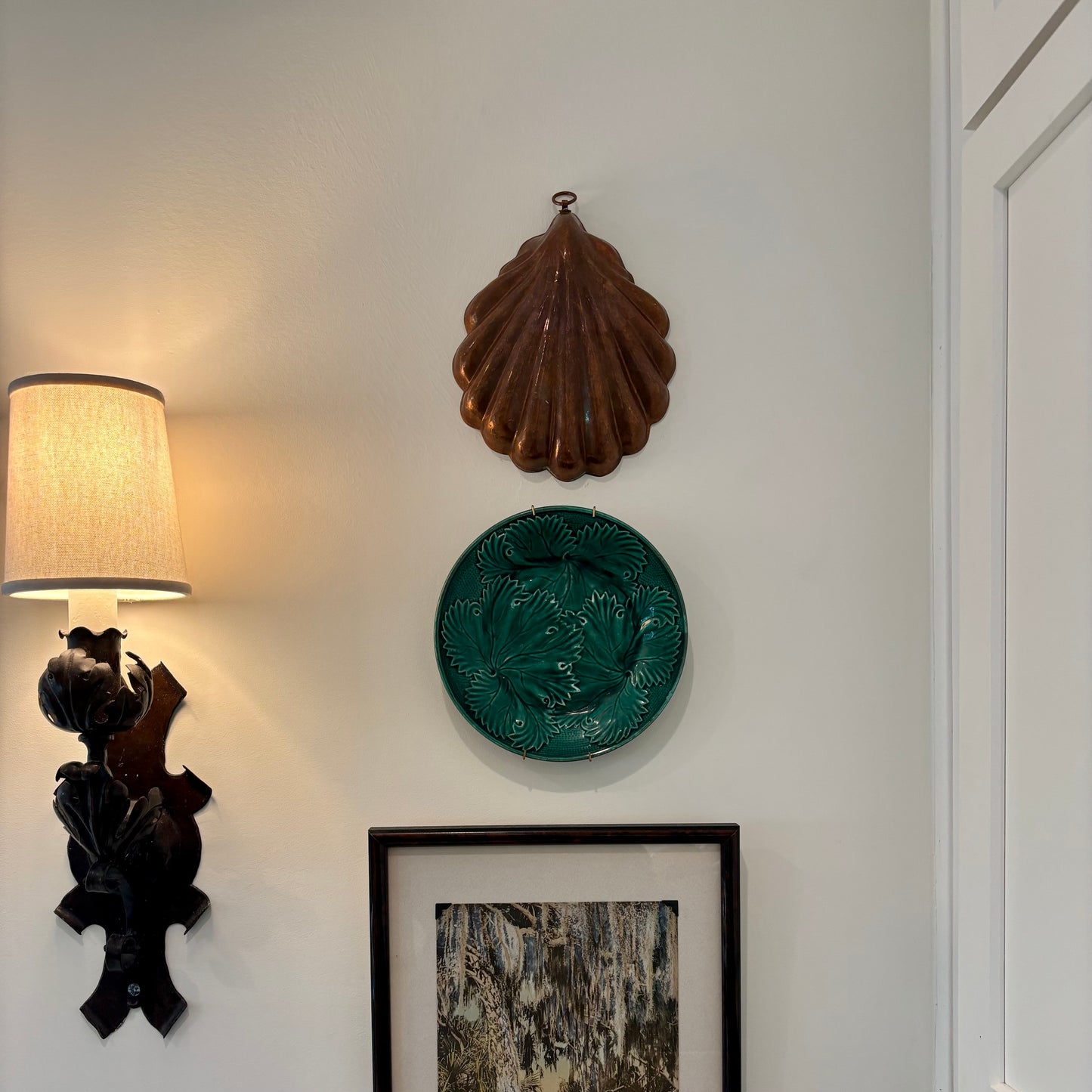 Vintage Copper Shell Hanging