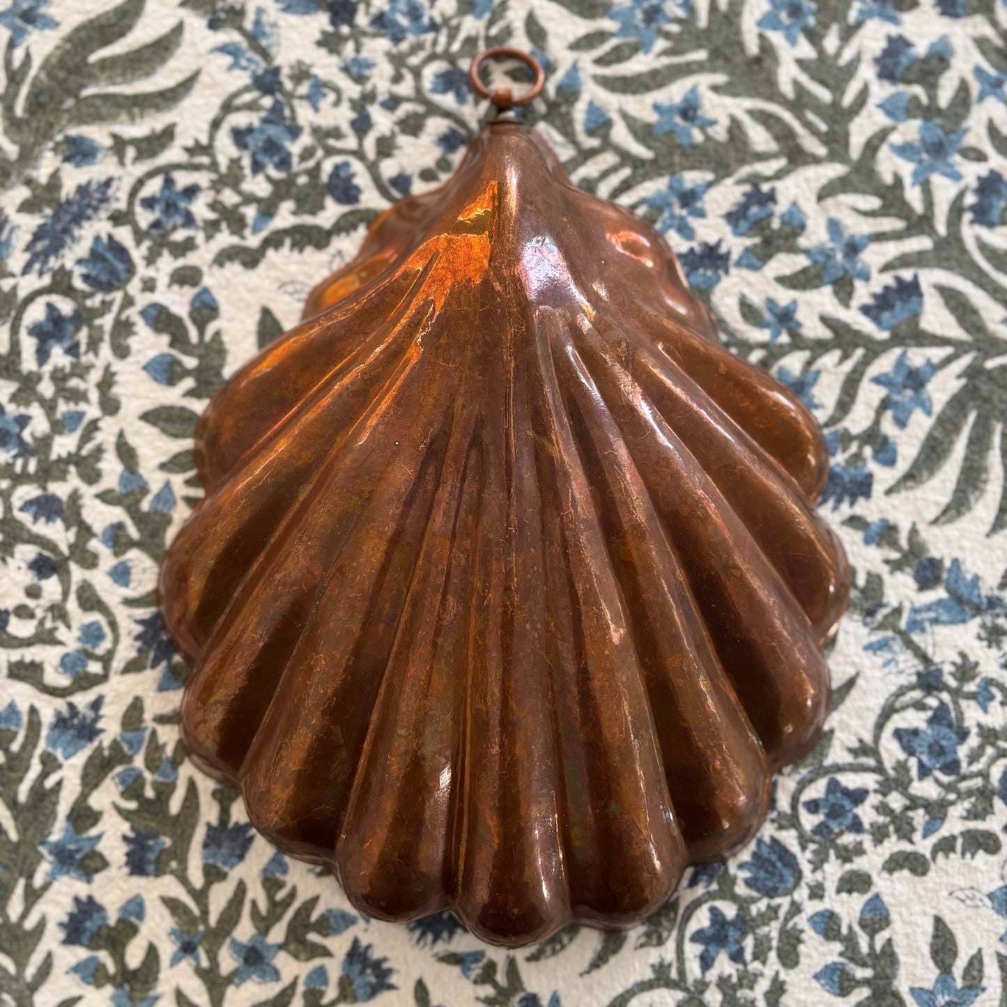 Vintage Copper Shell Hanging