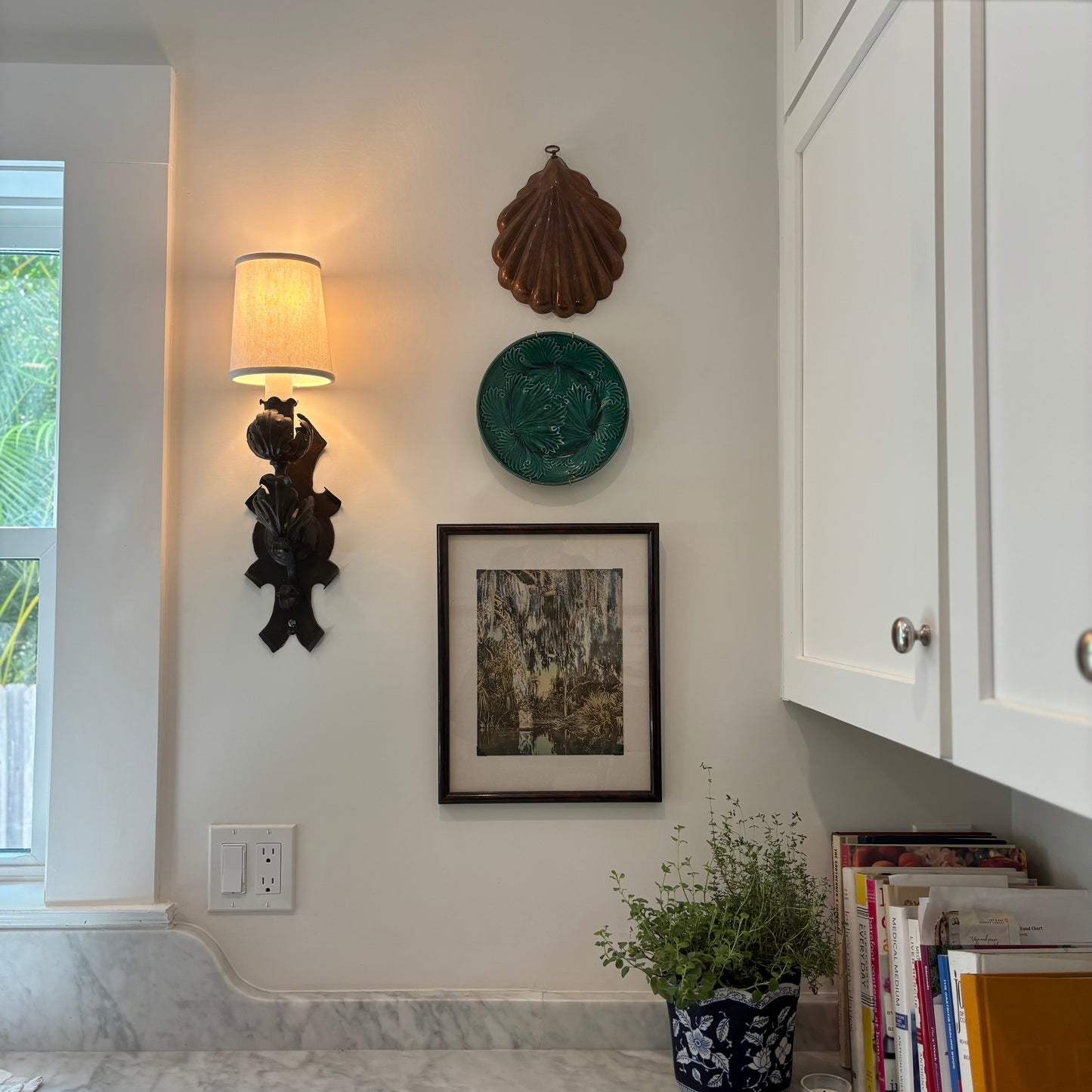 Vintage Copper Shell Hanging