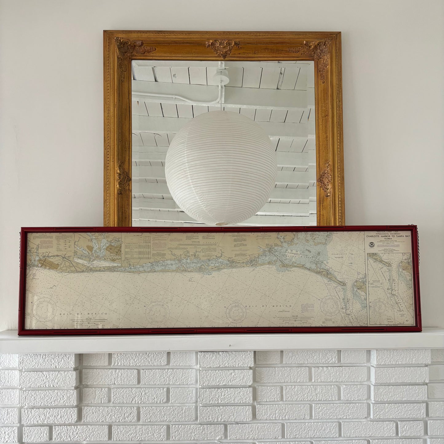 Vintage Nautical Chart of Anna Maria to Boca Grande