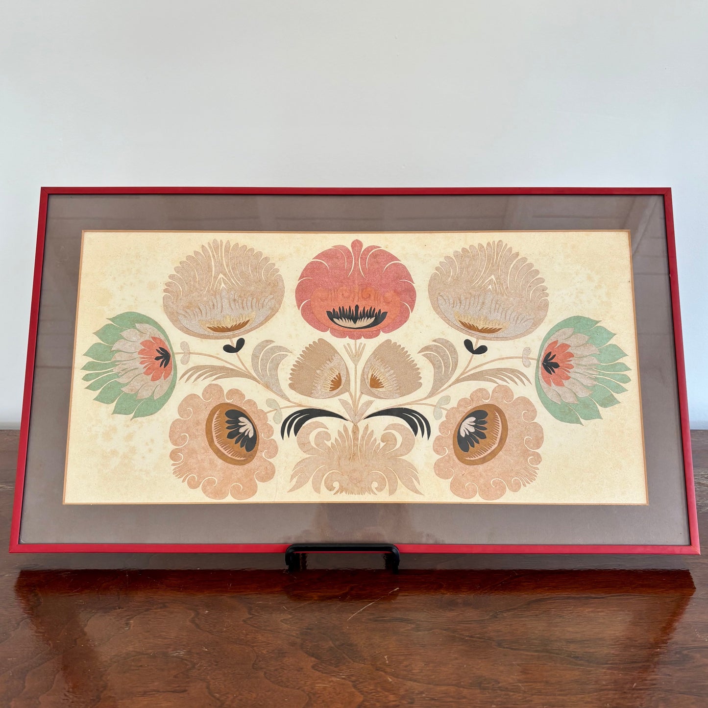 Vintage Framed Wycinanki Folk Art