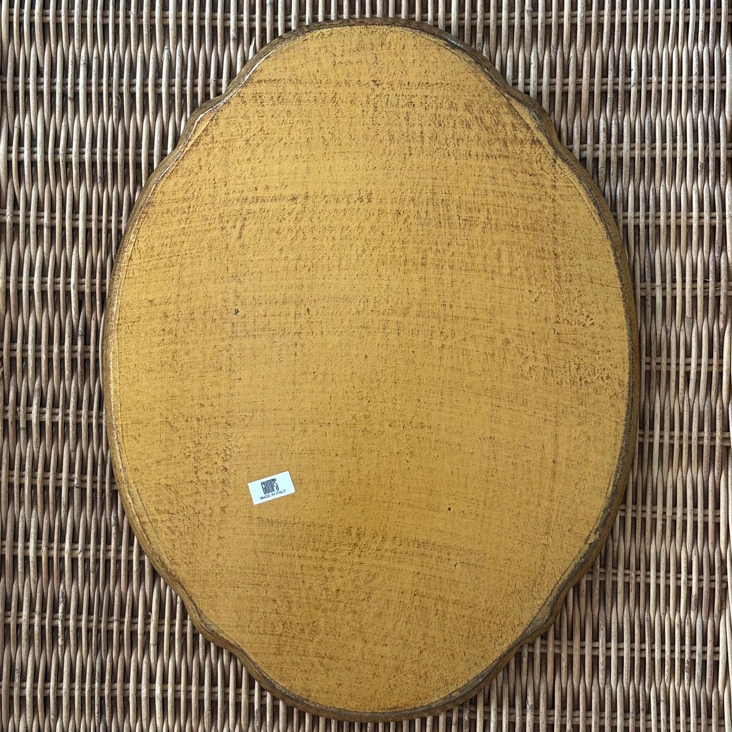 Italian Wood Gold Tray