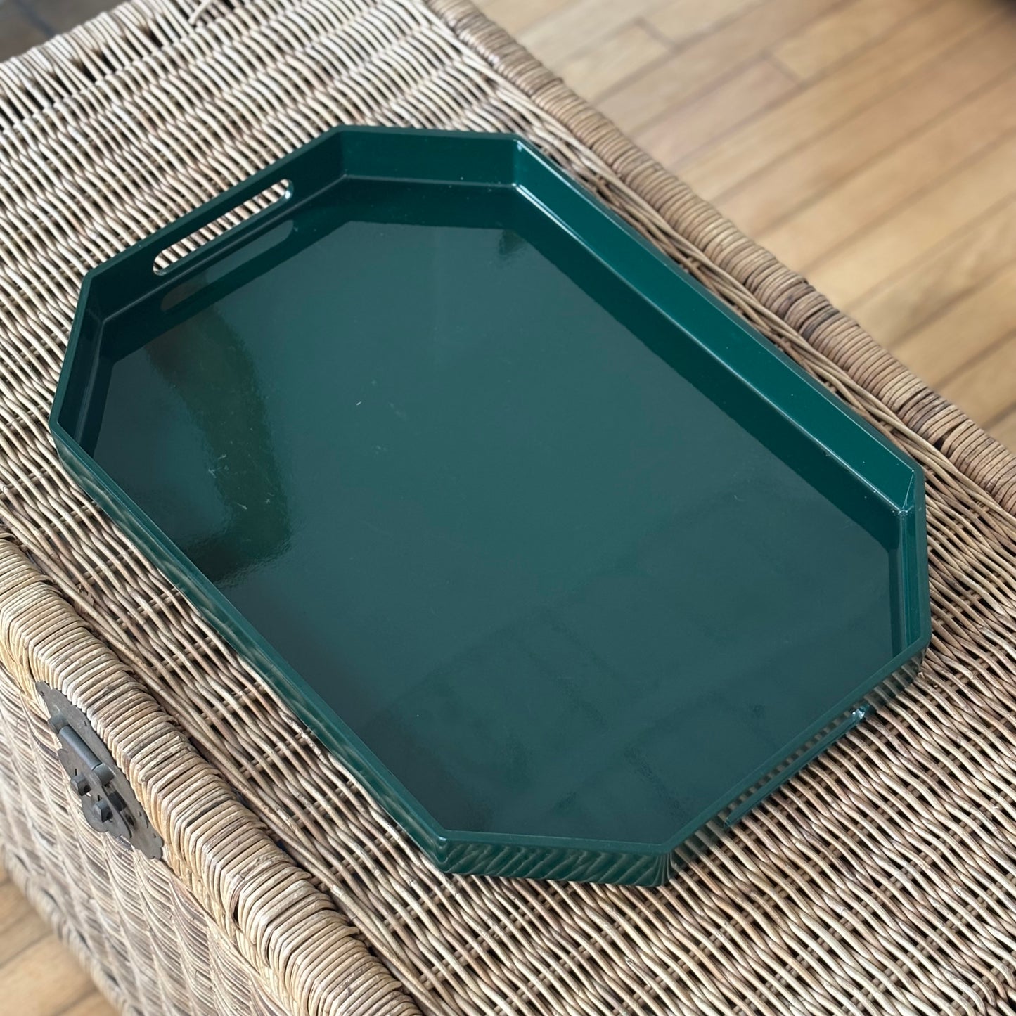 Green Lacquer Tray