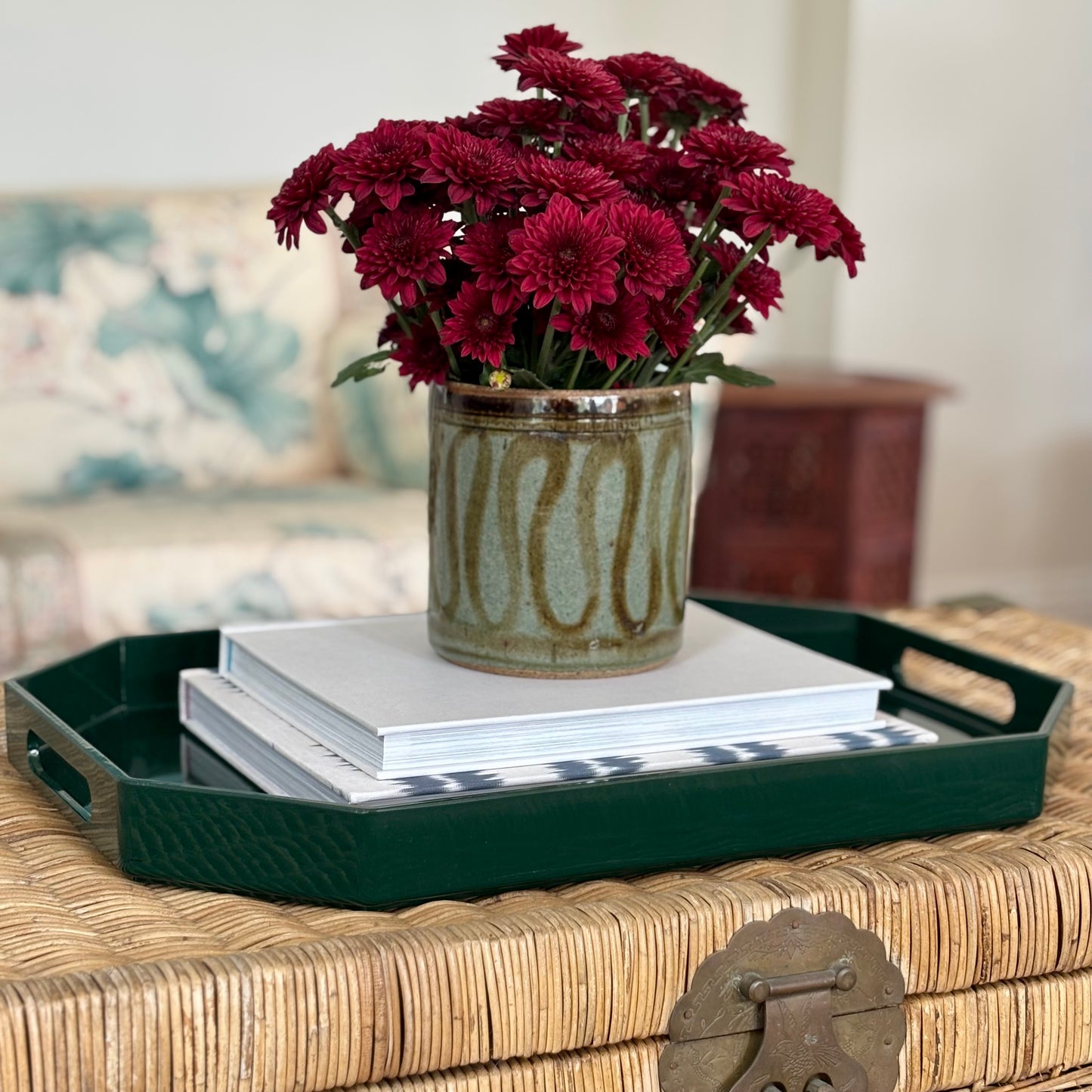 Green Lacquer Tray