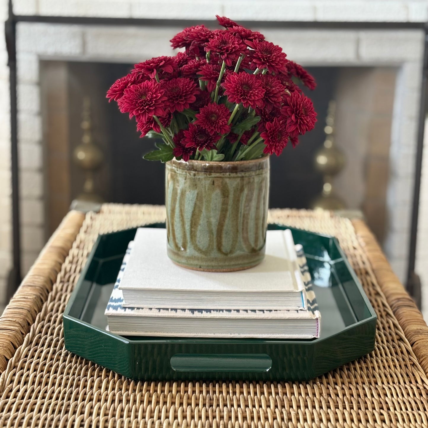 Green Lacquer Tray