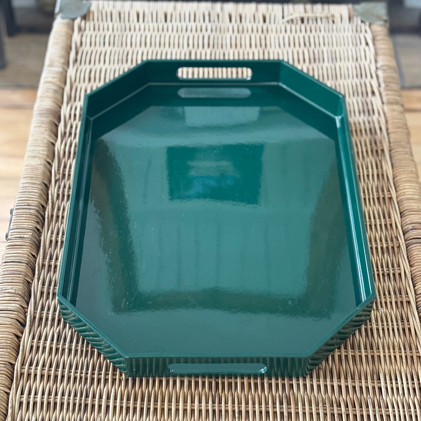 Green Lacquer Tray