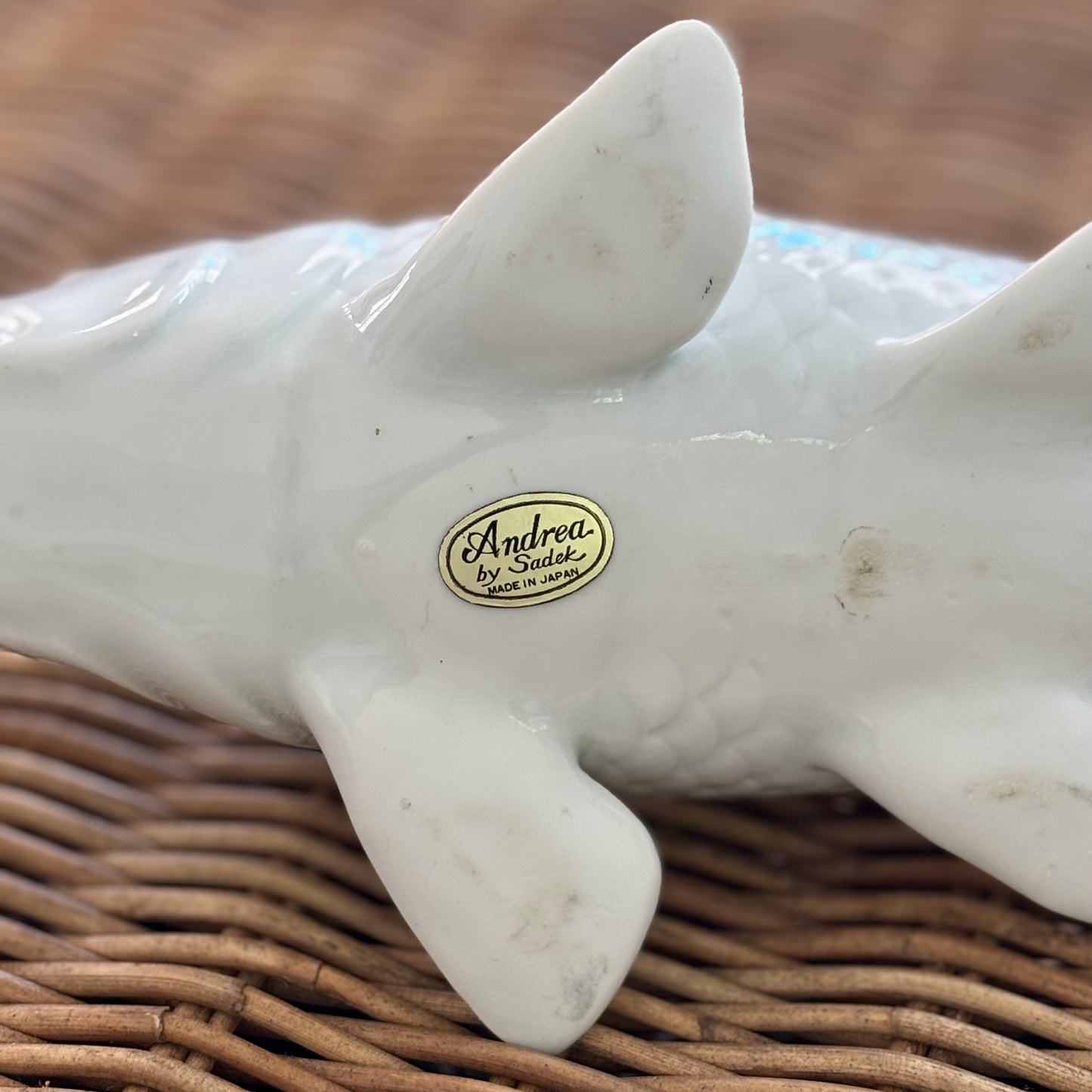 Vintage Pair of Porcelain Koi Fish