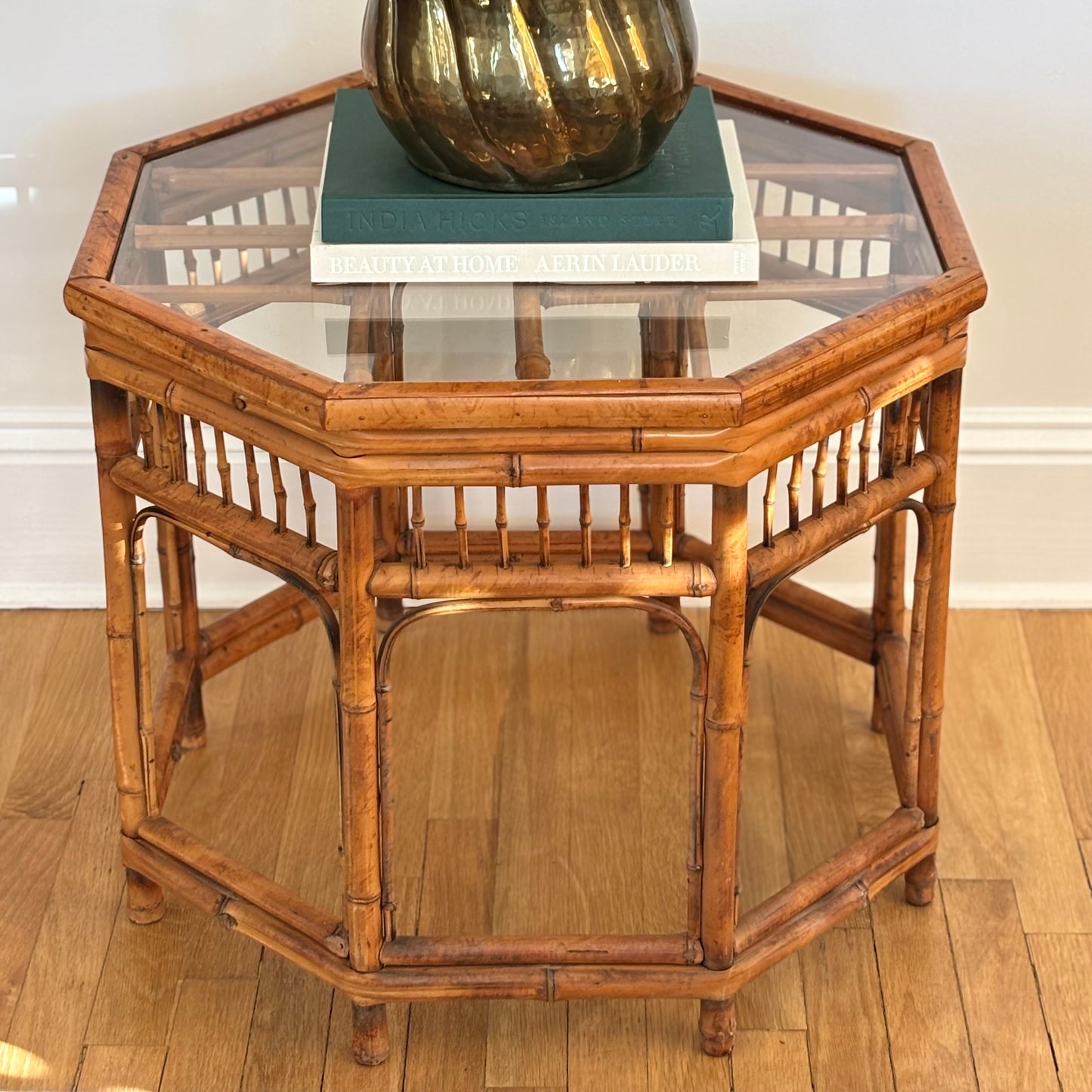 Vintage Brighton Pavilion Bamboo Octagon Table