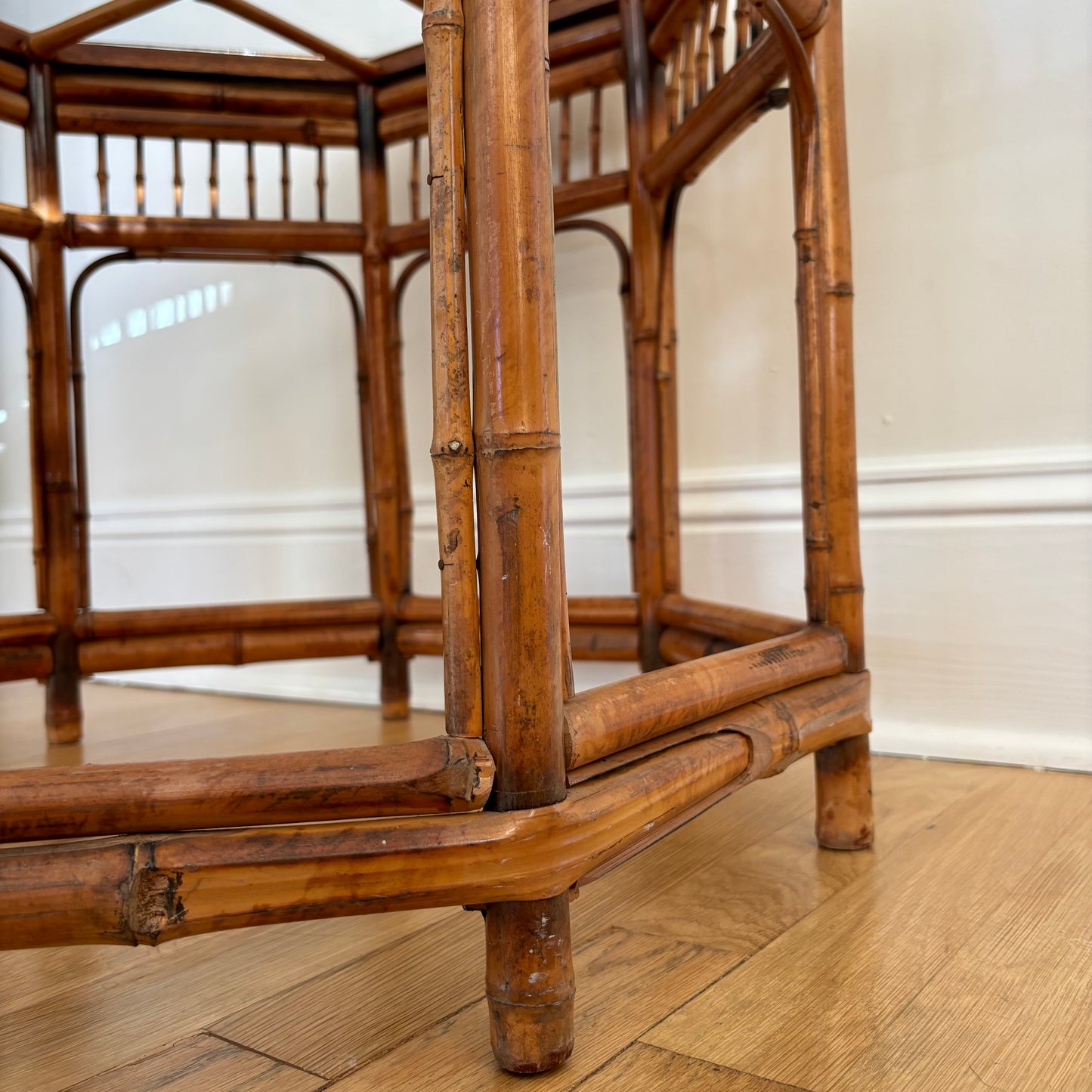 Vintage Brighton Pavilion Bamboo Octagon Table