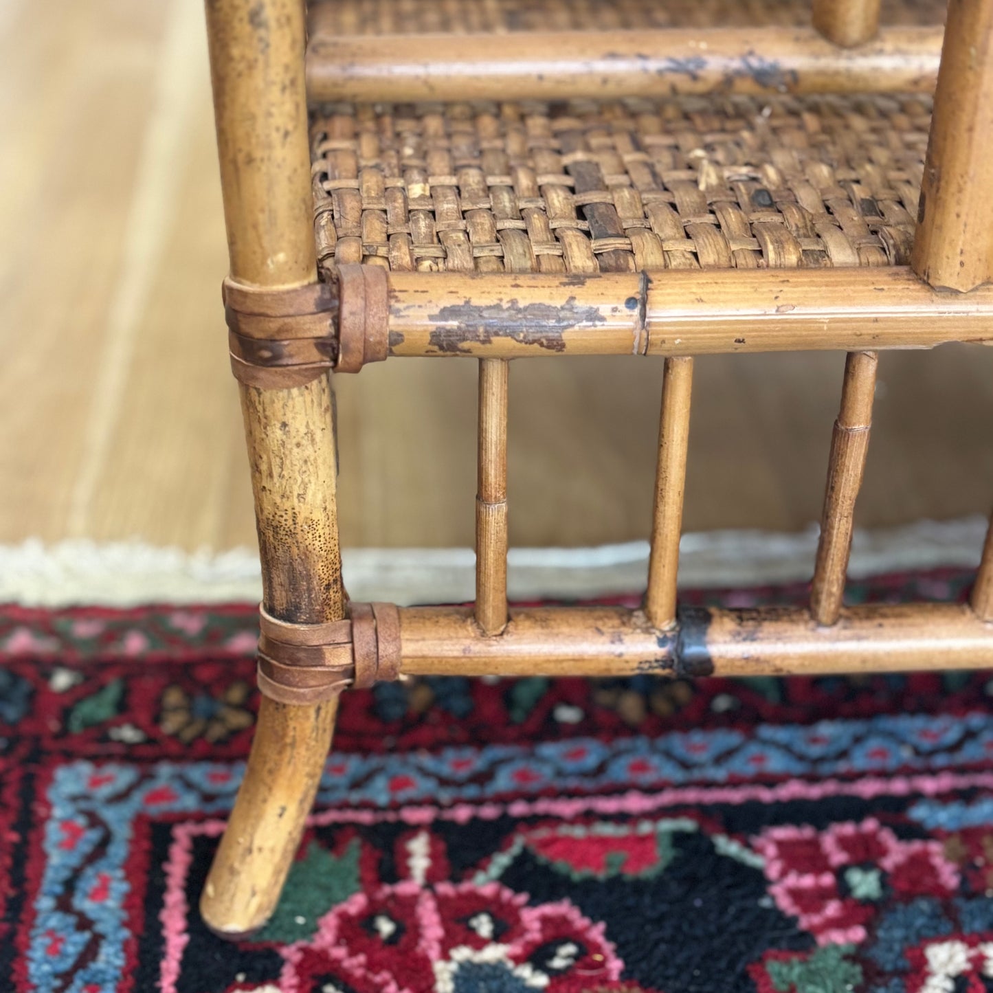 Vintage Bamboo and Rattan Magazine/Book Holder