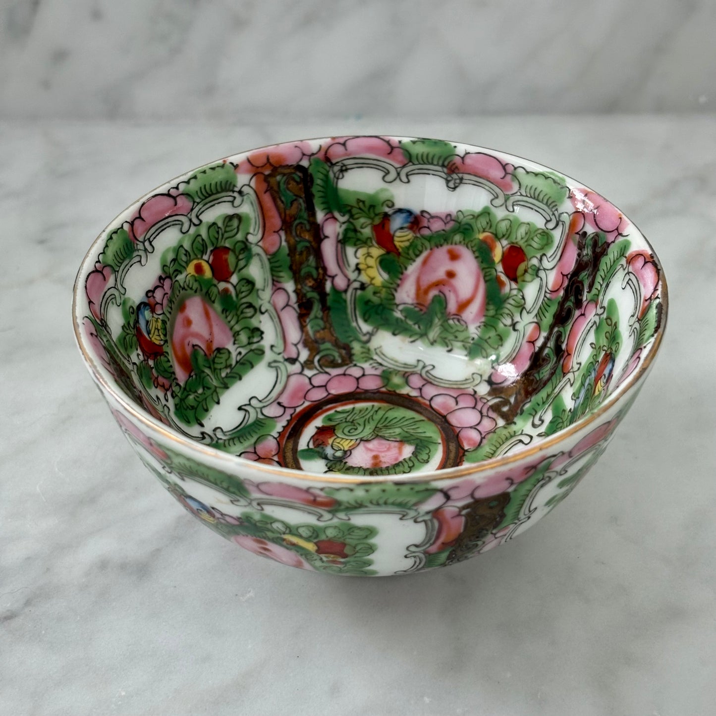 Vintage Petite Rose Medallion Bowl