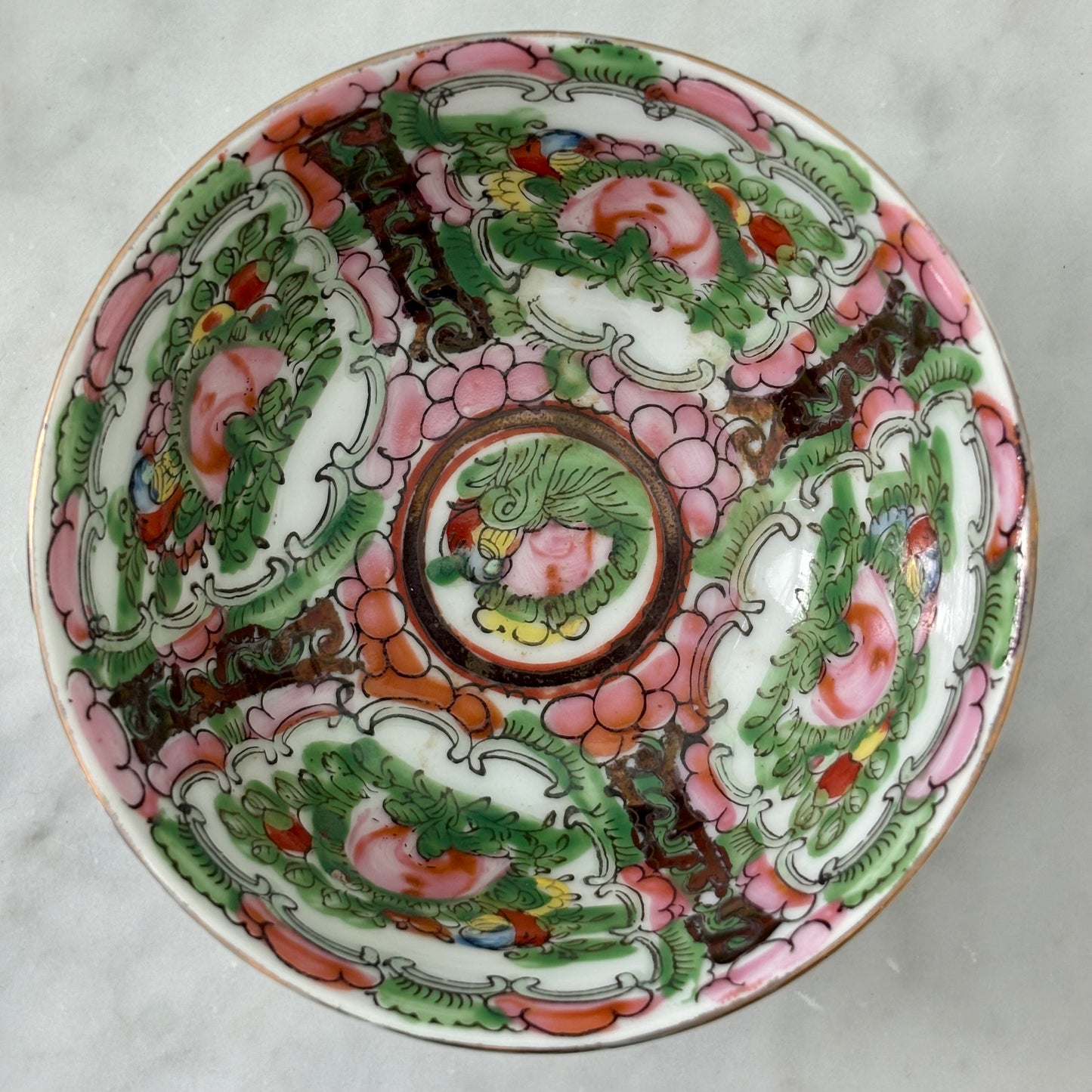 Vintage Petite Rose Medallion Bowl