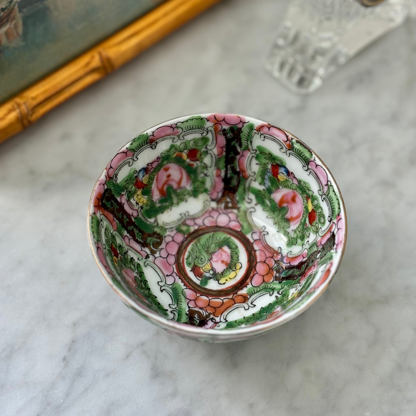 Vintage Petite Rose Medallion Bowl