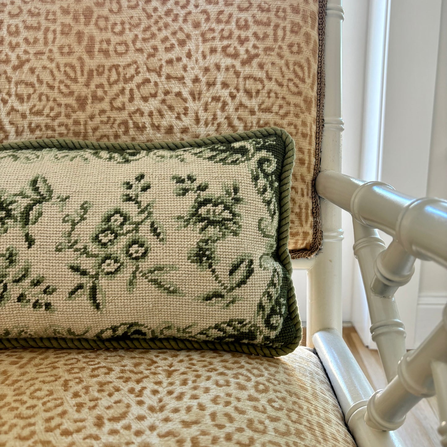 Pair of Vintage Needlepoint Pillows