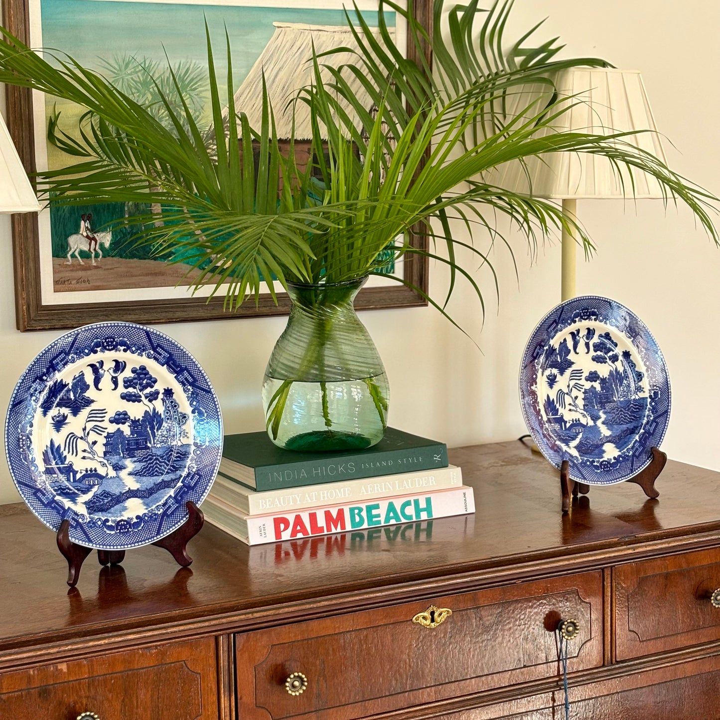 Pair of Blue Willow Plates