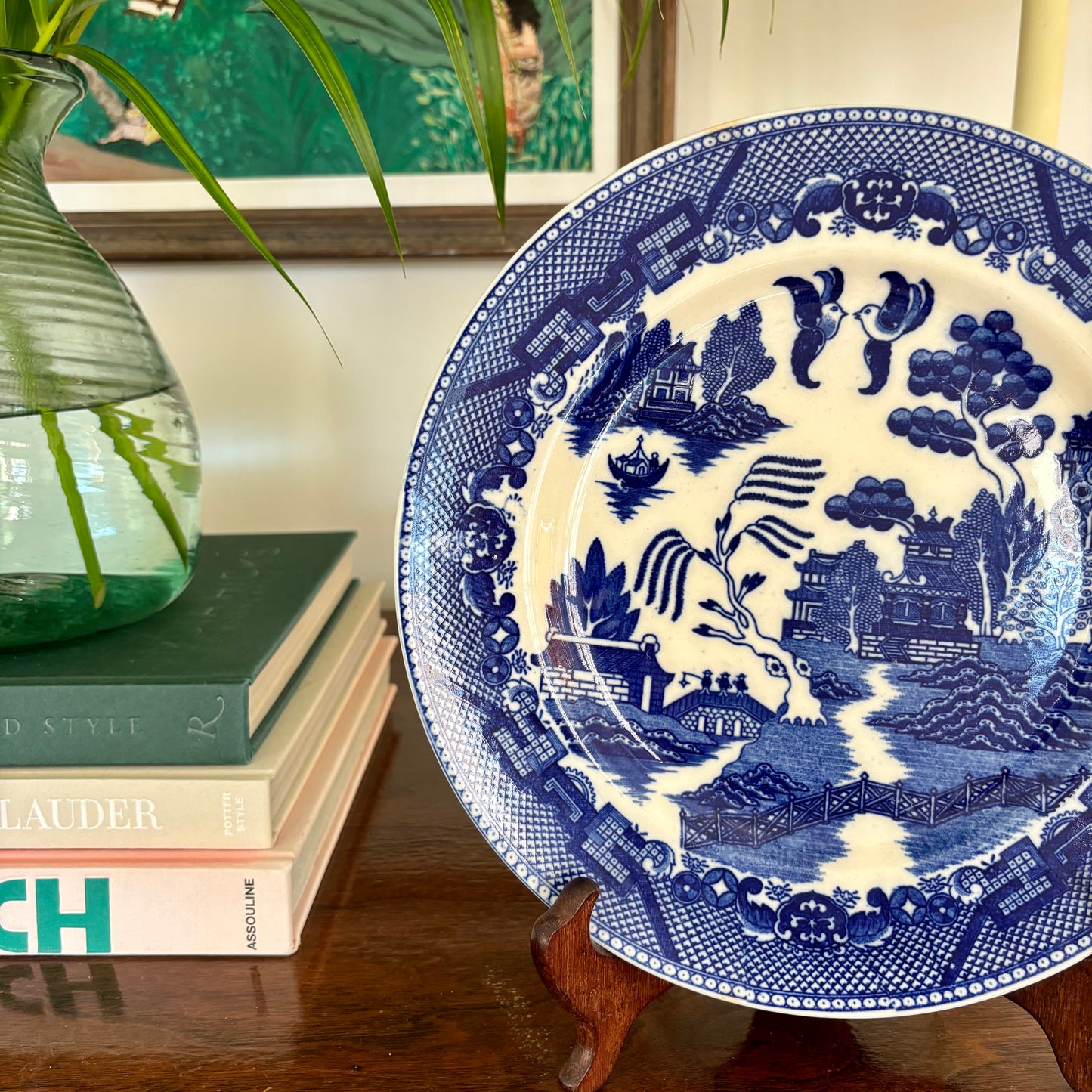 Pair of Blue Willow Plates