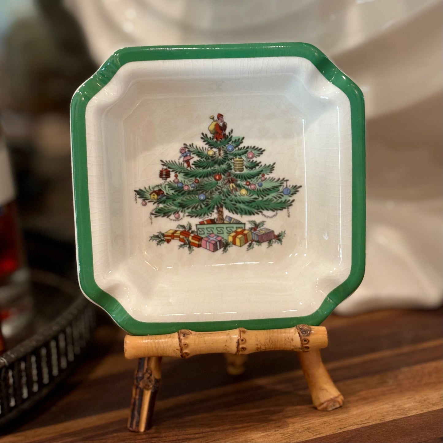 Vintage Spode Christmas Tree Dish