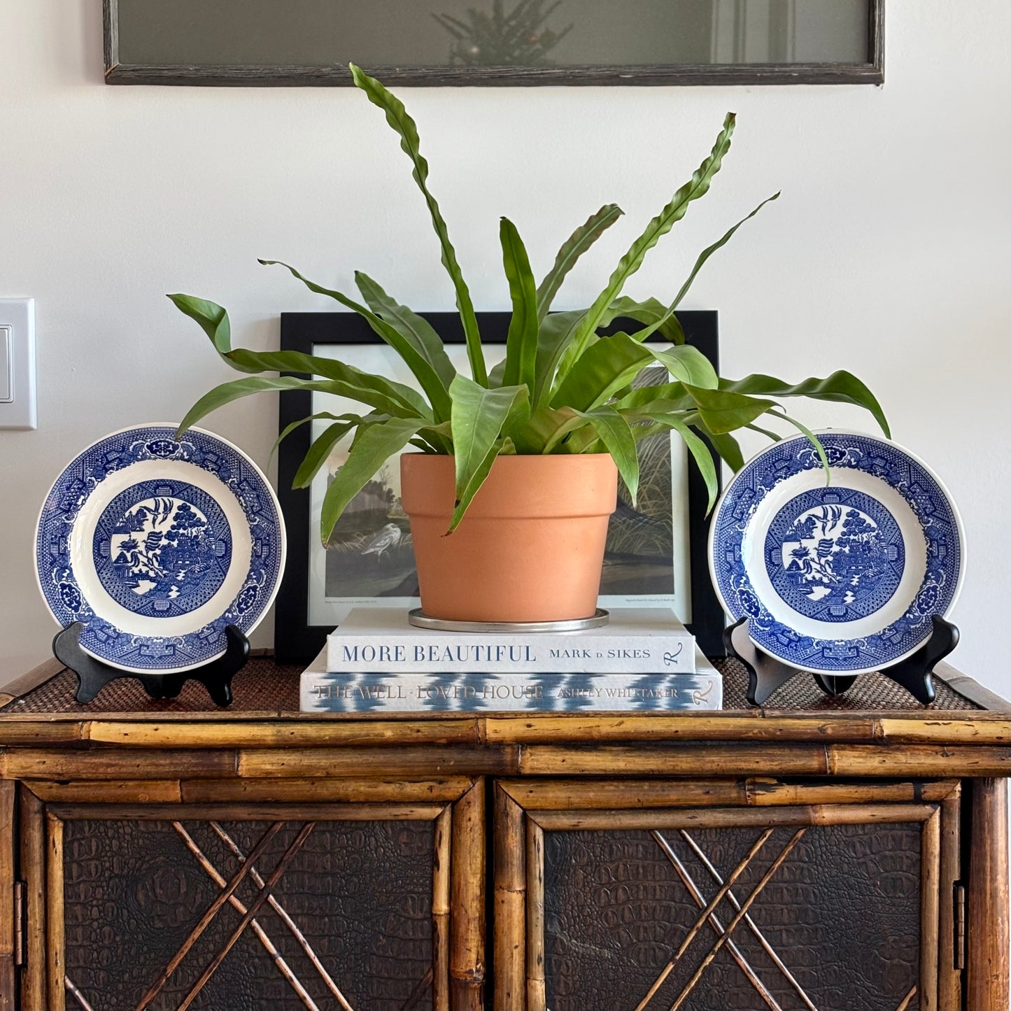 Pair of Blue Willow Plates