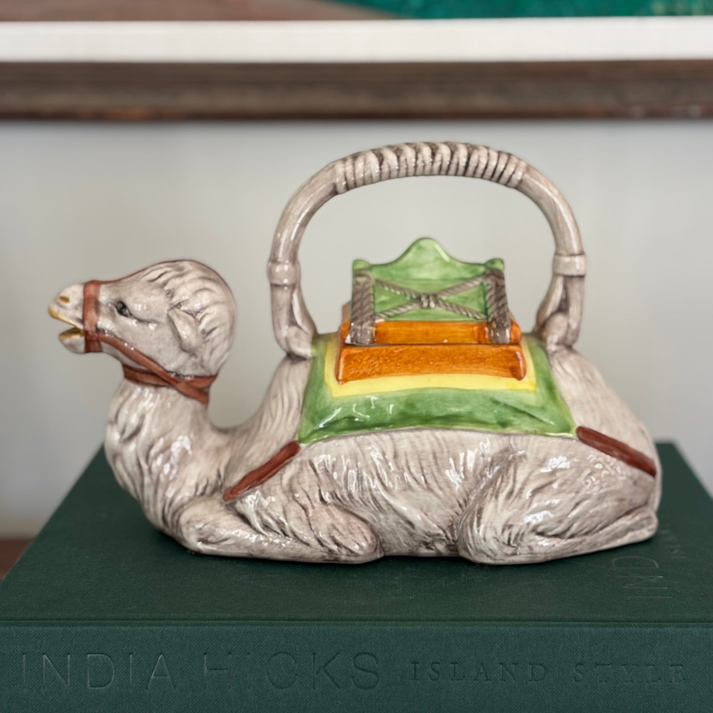 Vintage Porcelain Camel Teapot